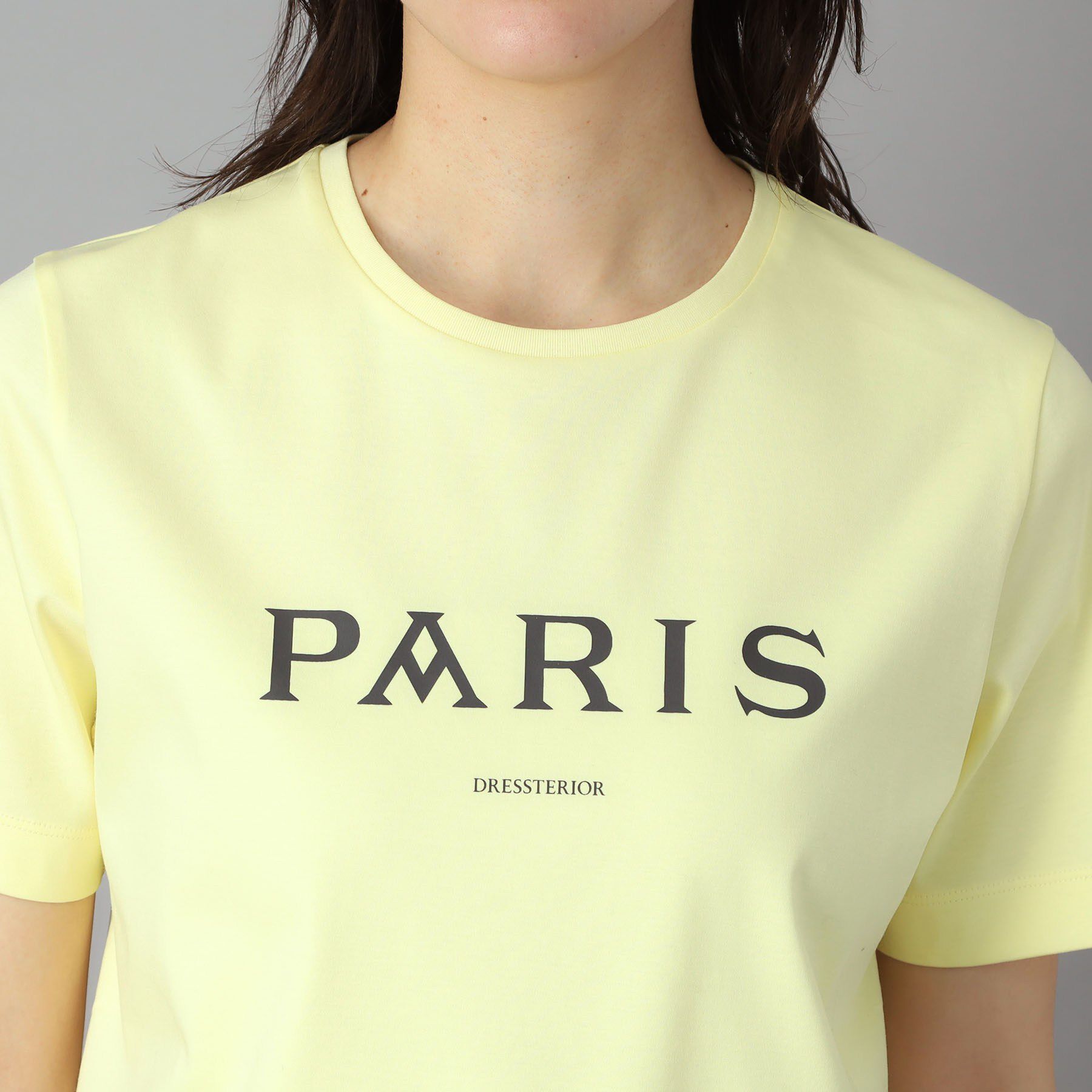 DRESSTERIOR「【接触冷感／抗菌防臭／消臭】アイスクリアコットン PARIS Tシャツ」|Tシャツ・カットソー|