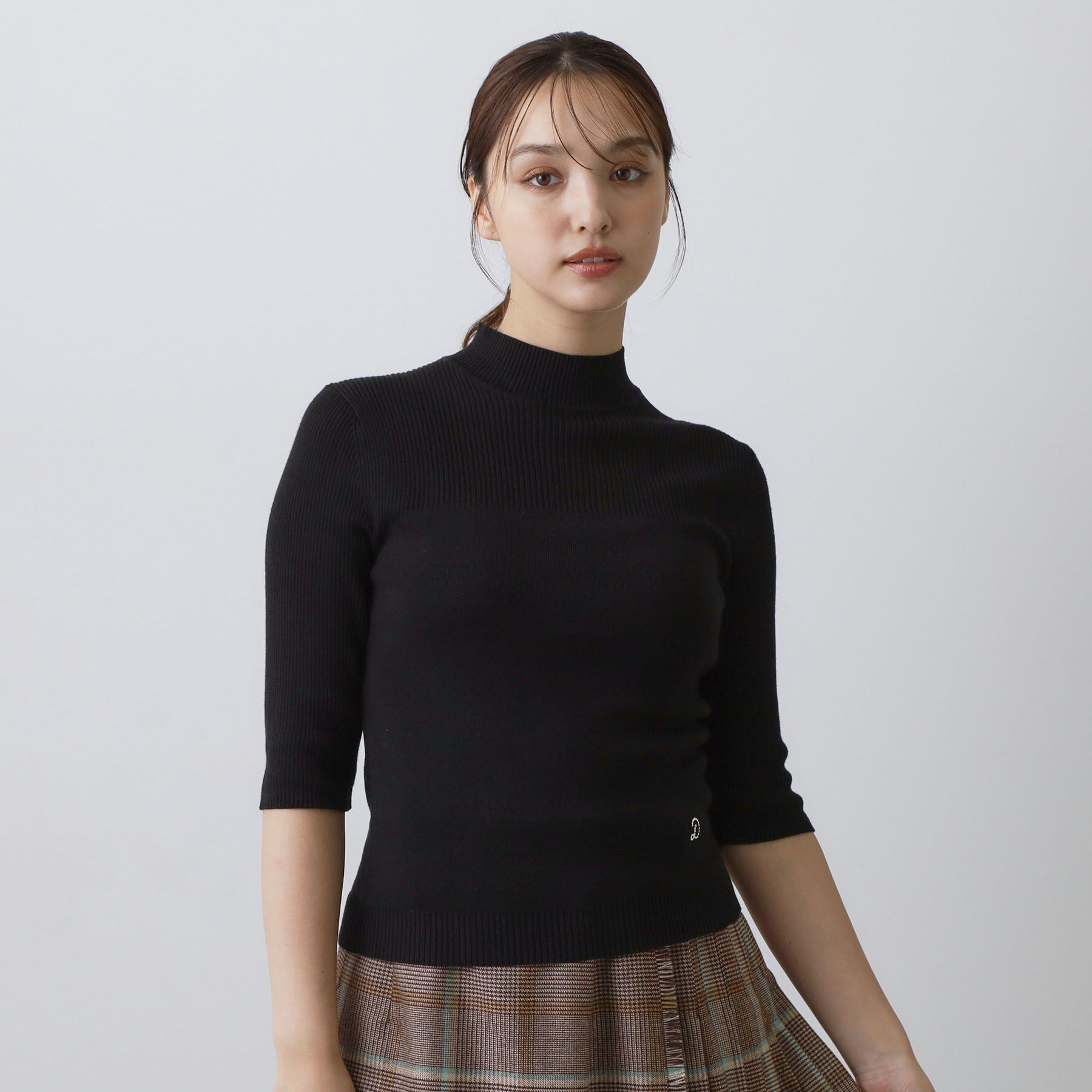DRESSTERIOR「【接触冷感】クールタッチカットハーフスリーブプルオーバー」|ニット・セーター|