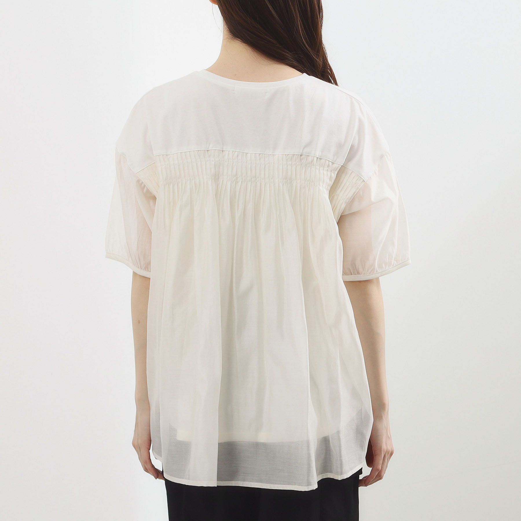 grove「【貴島明日香さん着用/UVカット】体型カバー叶う、バックプリーツTシャツ」|Tシャツ・カットソー|