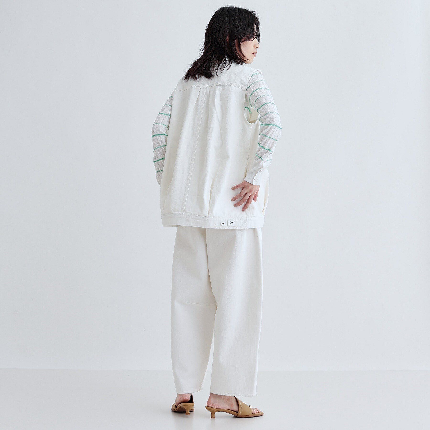 GALLEST「ハイウエストカーブデニム」|デニム|