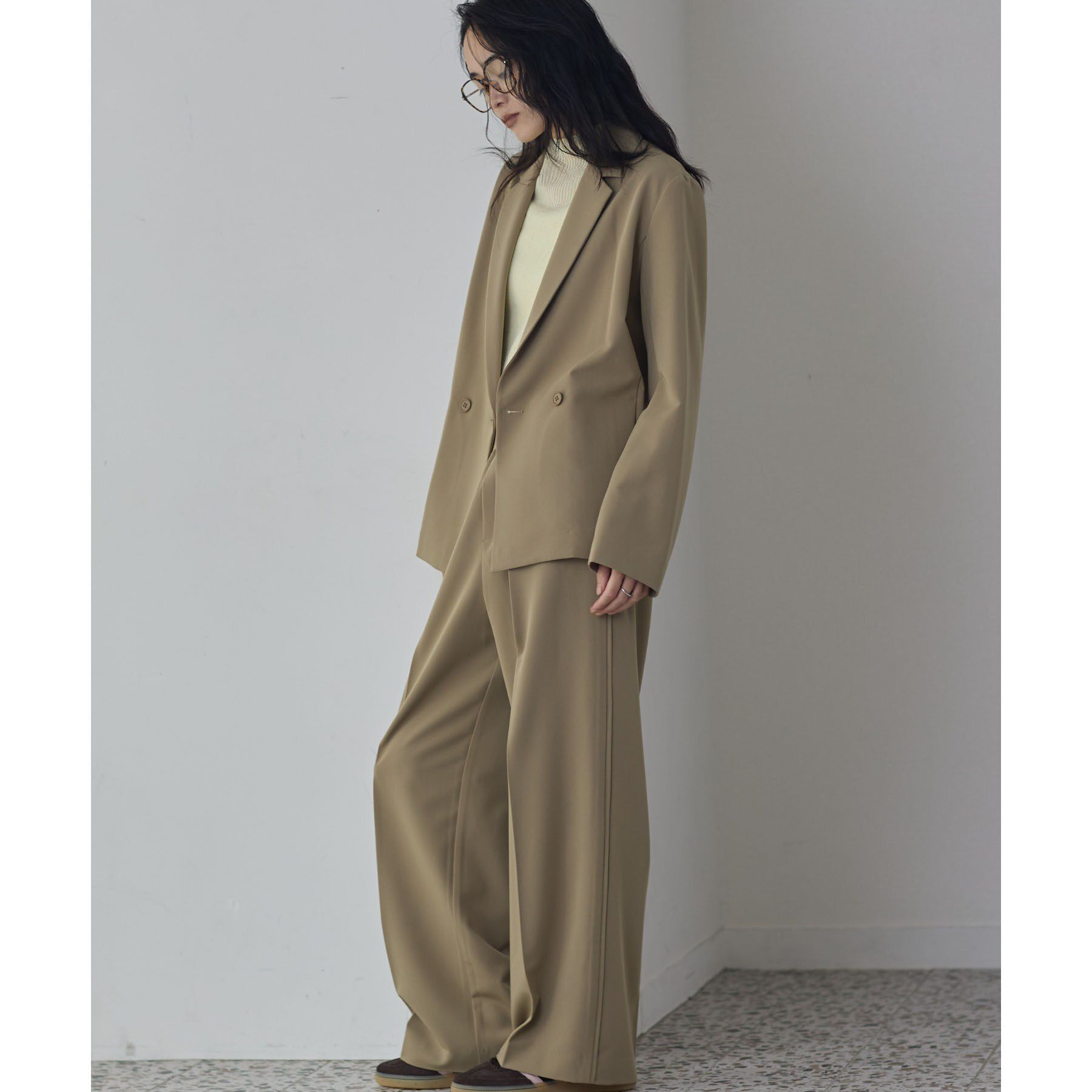 GALLEST「Comfy Set Up｜イージーストレートワイドパンツ【セットアップ対応／通勤／カセット服】」|その他|