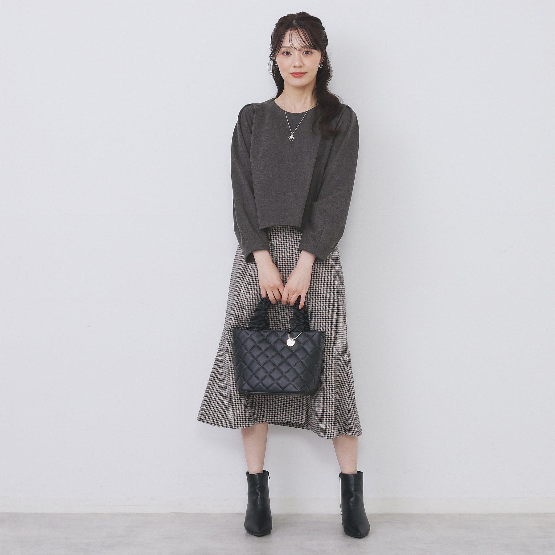 index「コンパクトパフトップス【洗濯機OK／抗ピル／ストレッチ】」|Tシャツ・カットソー|