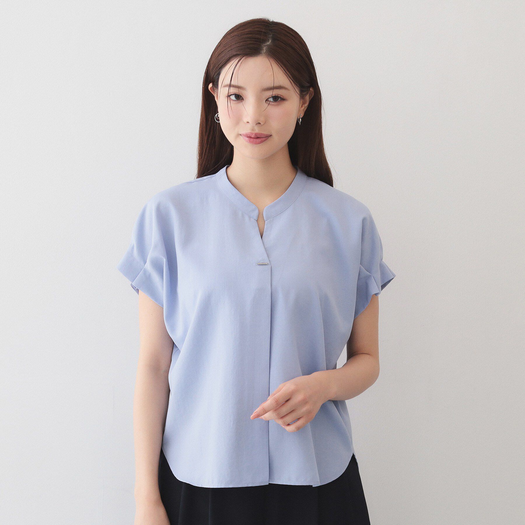 index「【接触冷感／吸水速乾】タックスキッパーブラウス《防シワ／イージーアイロン／洗濯機OK／9col》」|シャツ・ブラウス|