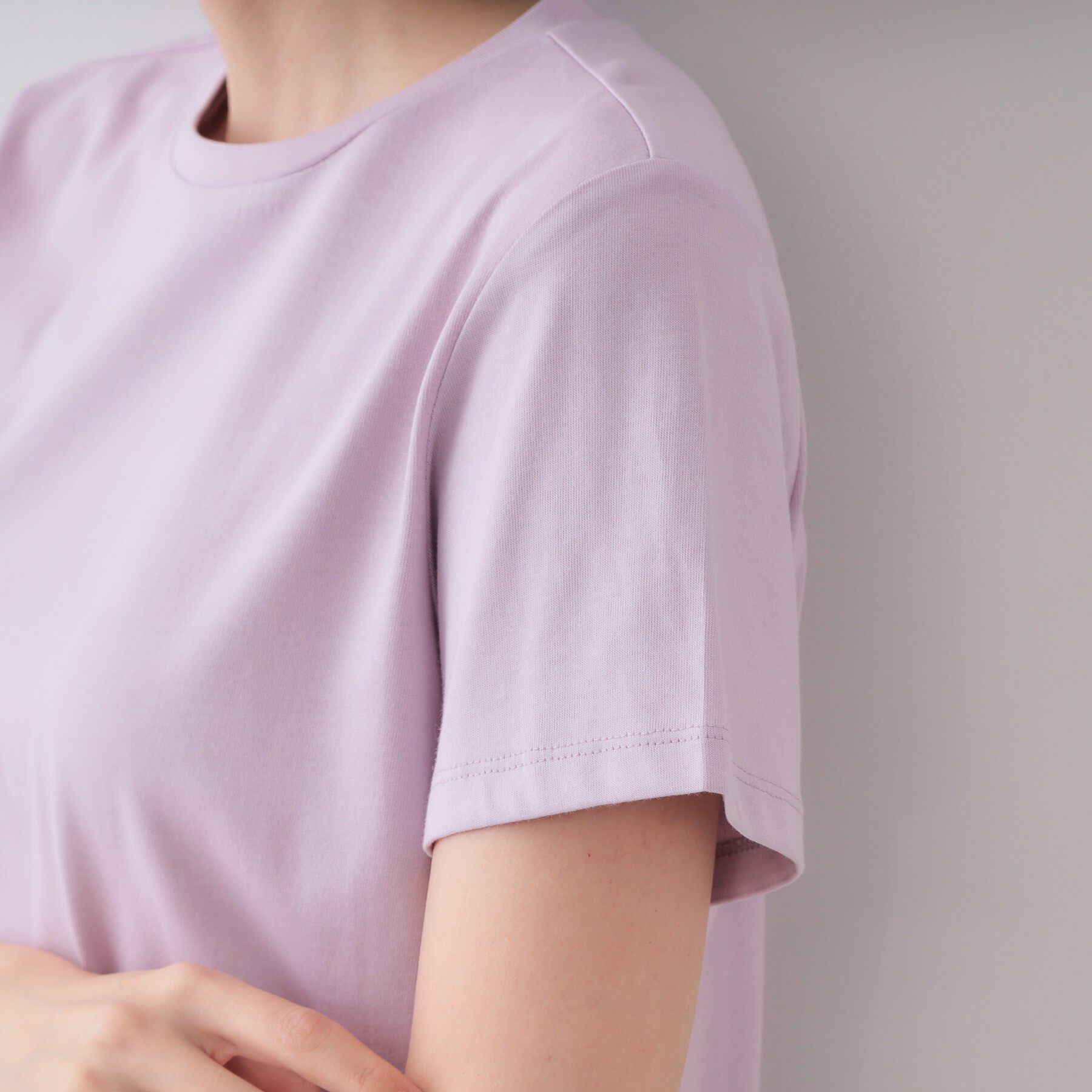 OPAQUE.CLIP「《5色展開》ベーシックTシャツ【洗濯機洗い可／UV／接触冷感】」|Tシャツ・カットソー|