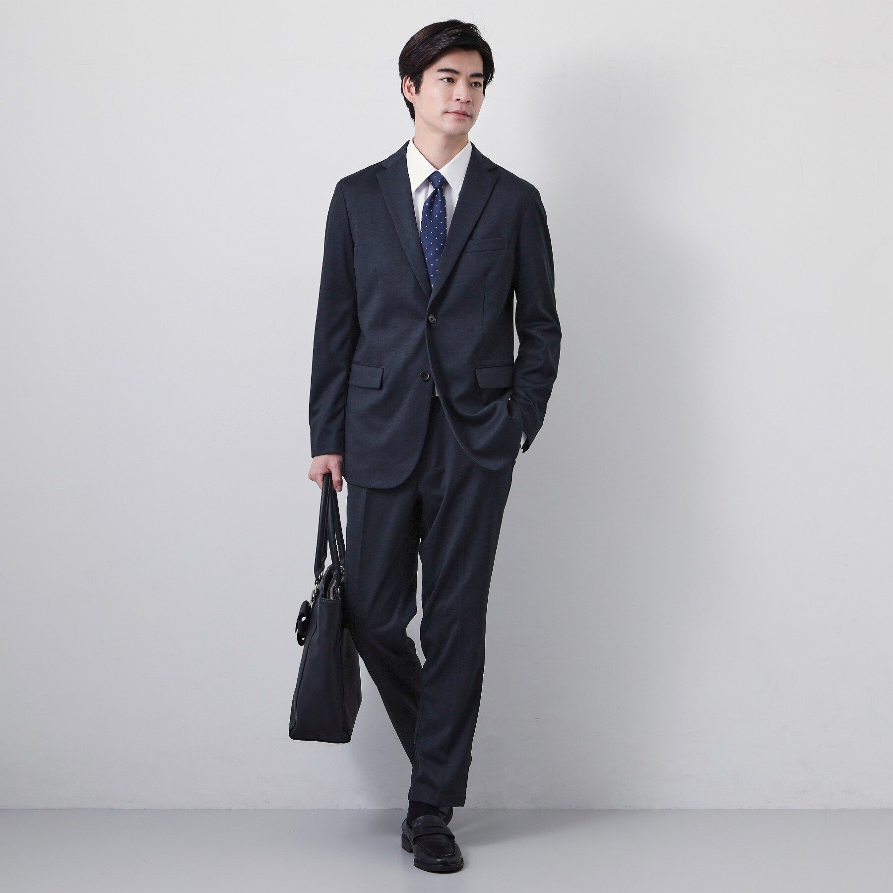 THE SHOP TK「【動きやすい、快適ビジネスジャケット】TRジャージ ジャケット　セットアップ可/洗濯機OK/ストレッ」|テーラードジャケット|