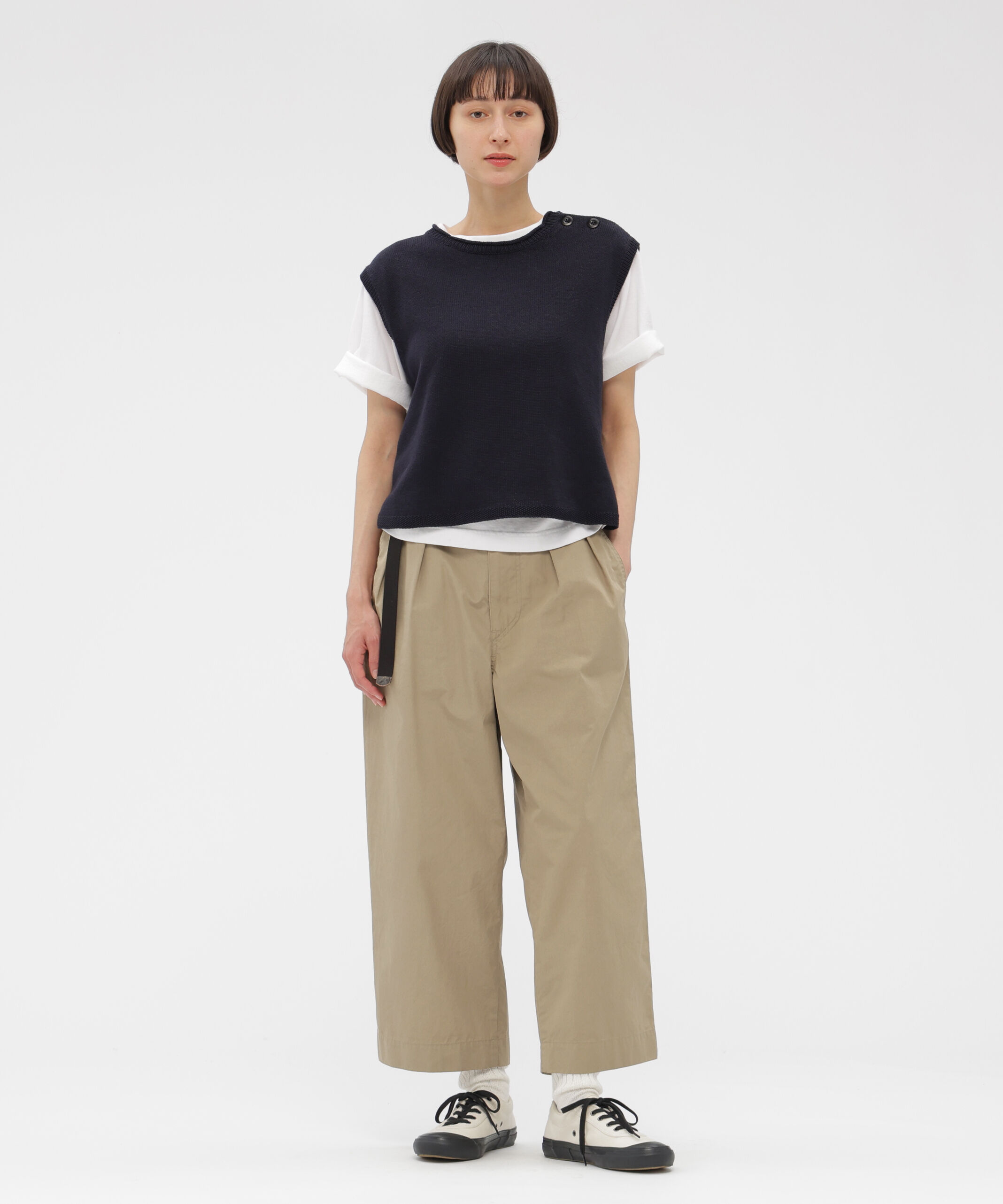 MHL.「FINE COMPACT COTTON POPLIN TROUSERS」|その他|DARK STONE4