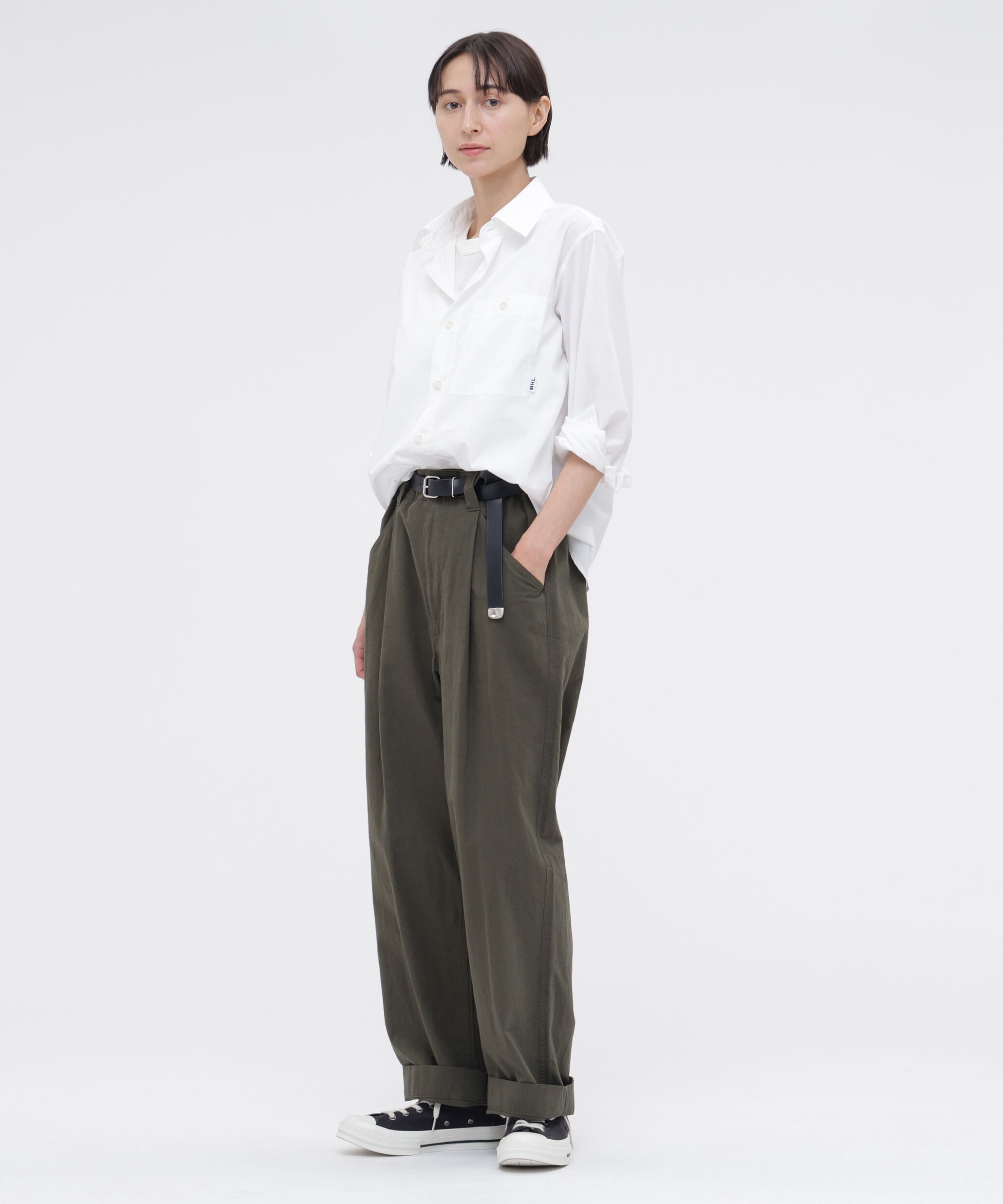 MHL.「MHL. UTILITY WEAR PIECE DYED COTTON POPLIN SHIRT」|シャツ・ブラウス|