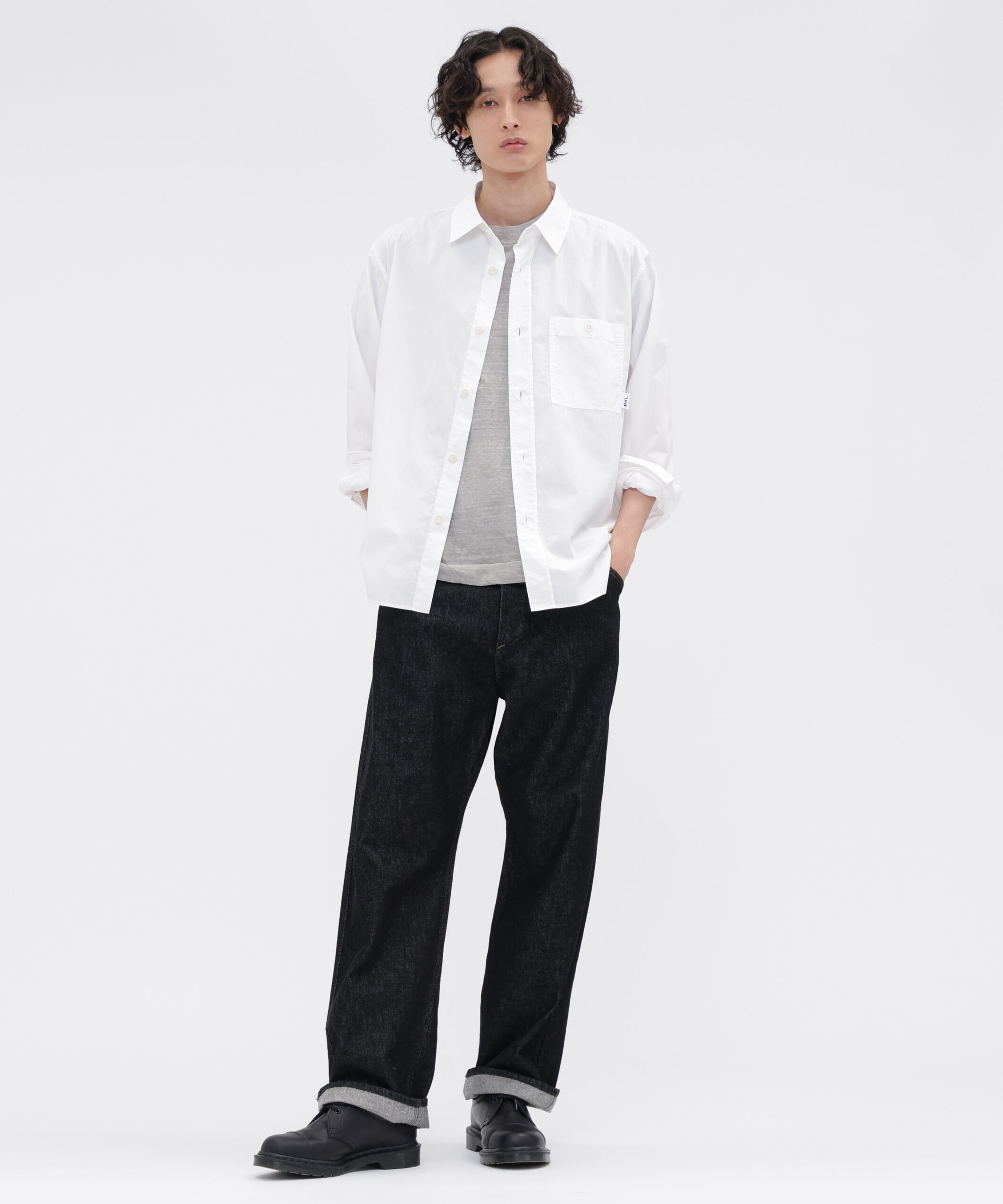 MHL.「MHL. UTILITY WEAR PIECE DYED COTTON POPLIN SHIRT」|シャツ・ブラウス|