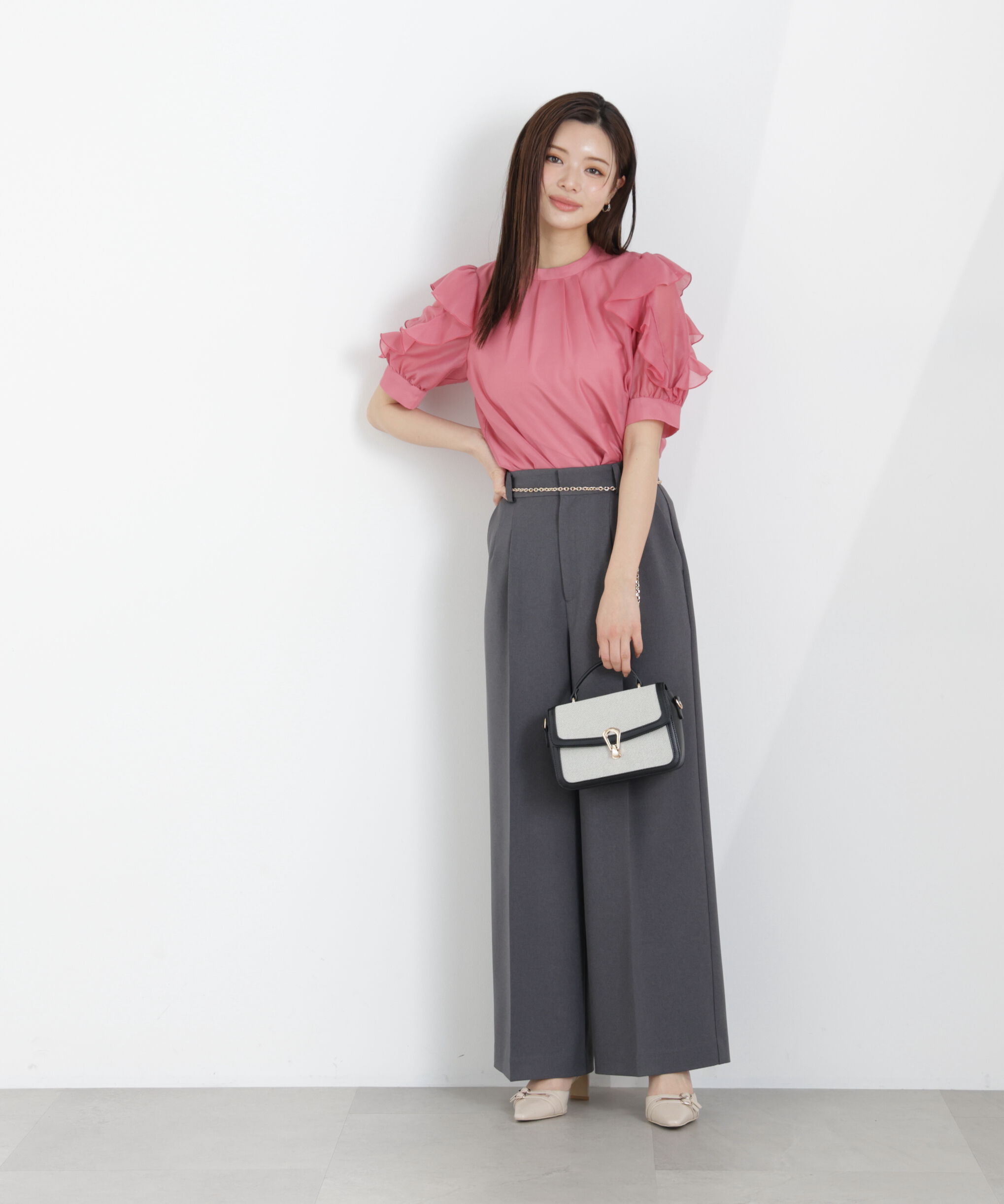 PROPORTION BODY DRESSING「チェーン付きワイドパンツ　26SS」|その他|