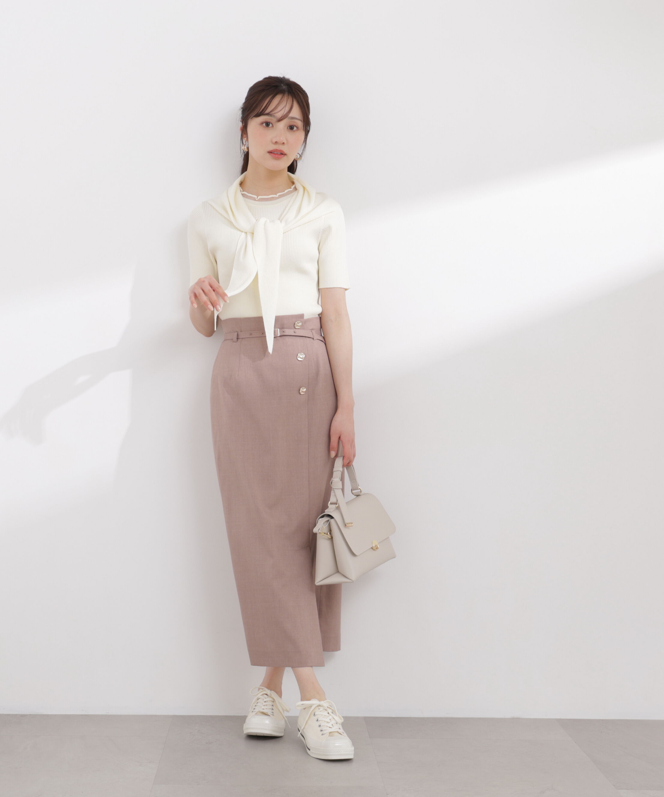 PROPORTION BODY DRESSING「フロントデザインIラインスカート 26SS」|スカート|