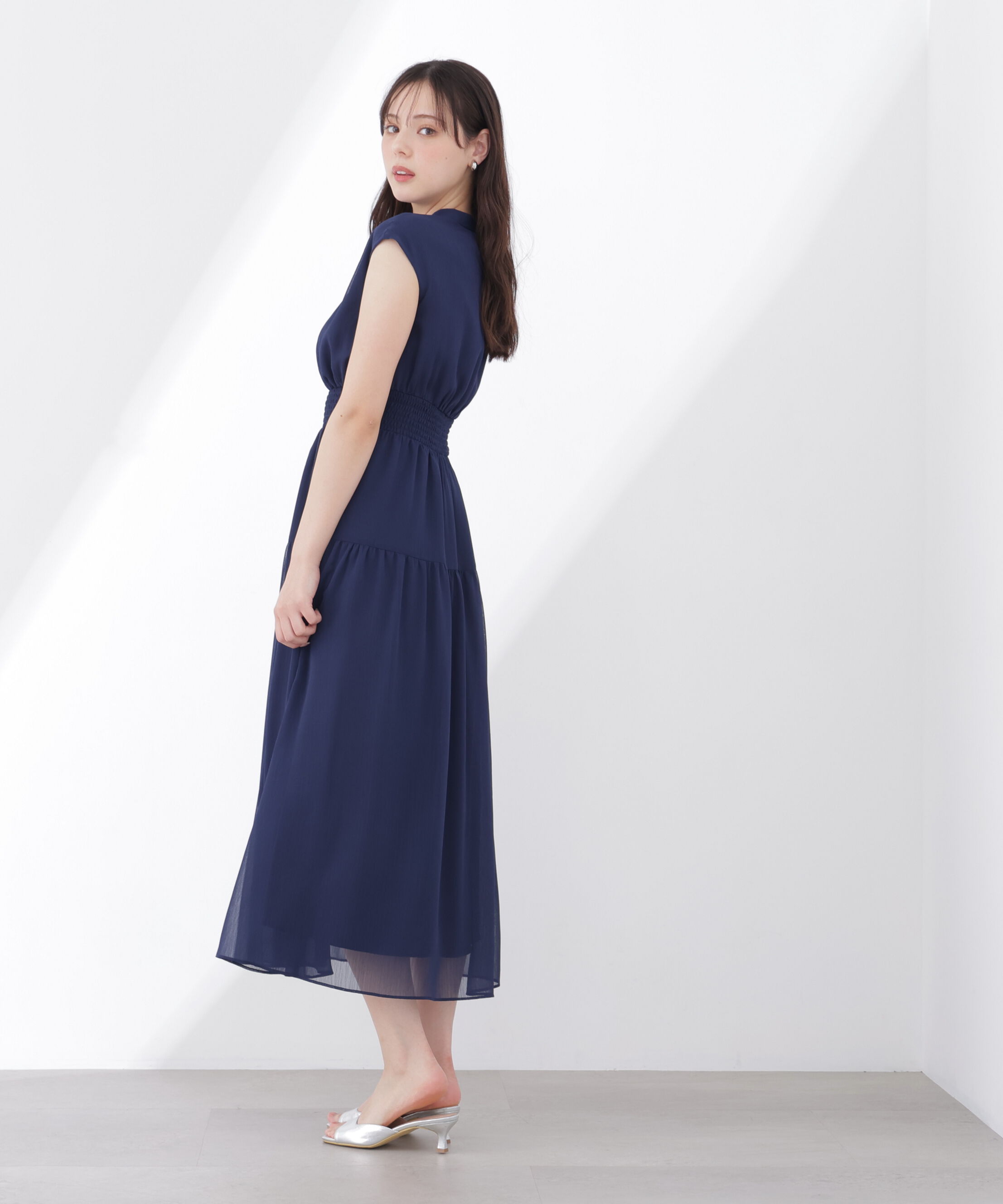 PROPORTION BODY DRESSING「ウエストシャーリングワンピース」|ワンピース|
