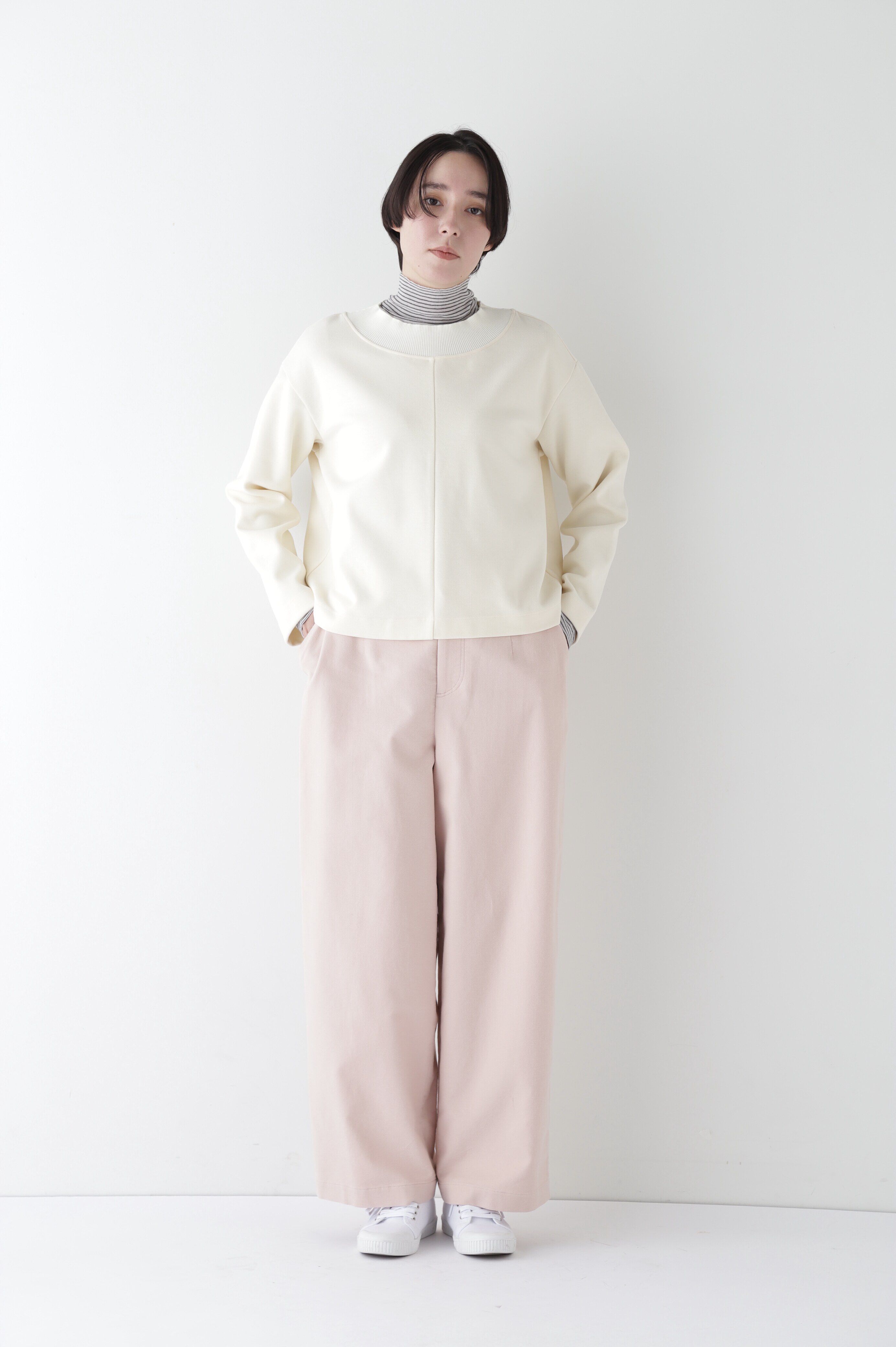  「◆ストレッチエアリードットコードセミワイドバレルパンツ」|その他|