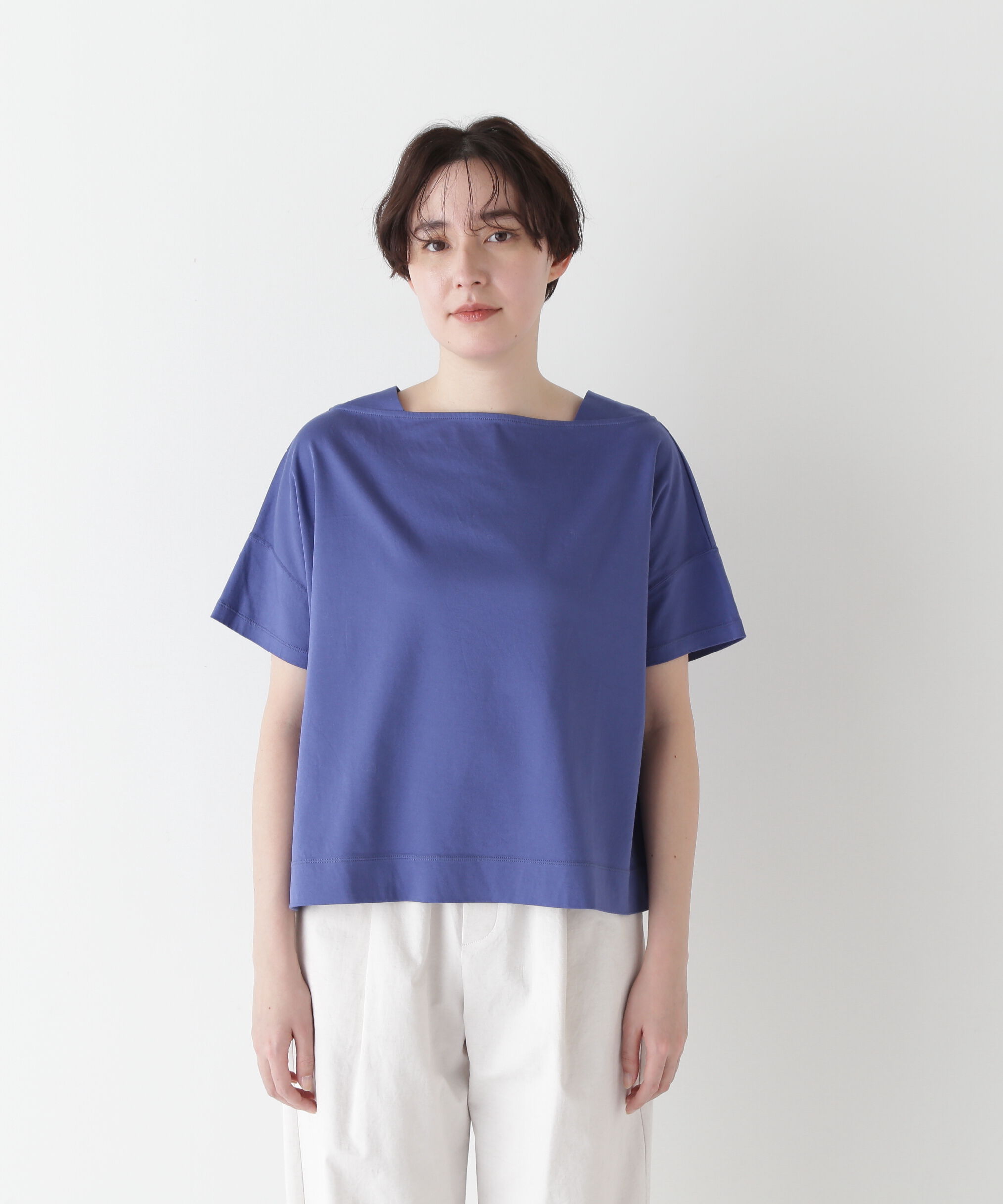  「◆≪汗ジミ軽減≫ 機能素材バック刺繍ロゴプルオーバー」|Tシャツ・カットソー|