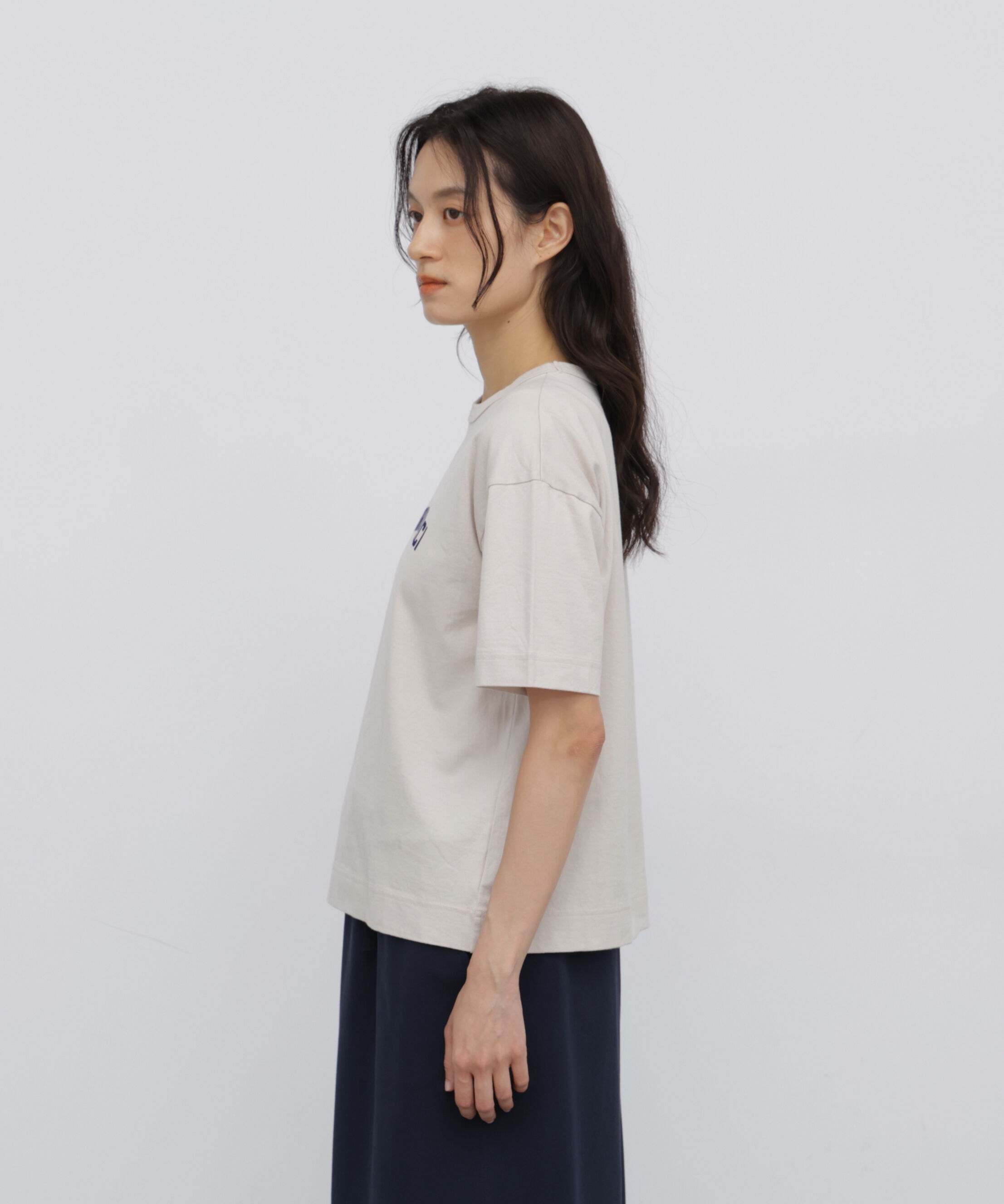  「◆フロッキープリントクルーネックＴシャツ」|Tシャツ・カットソー|