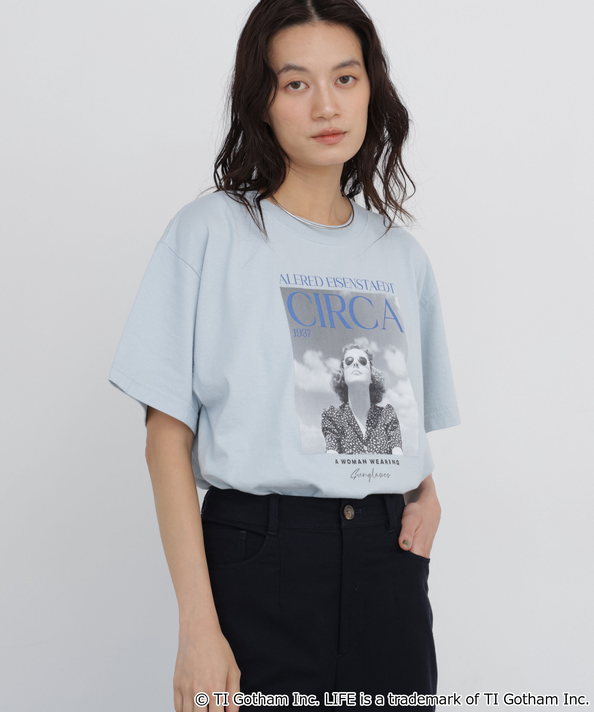  「《LIFE PICTURE COLLECTION別注》フォトＴシャツ CIRCA」|Tシャツ・カットソー|ブルー