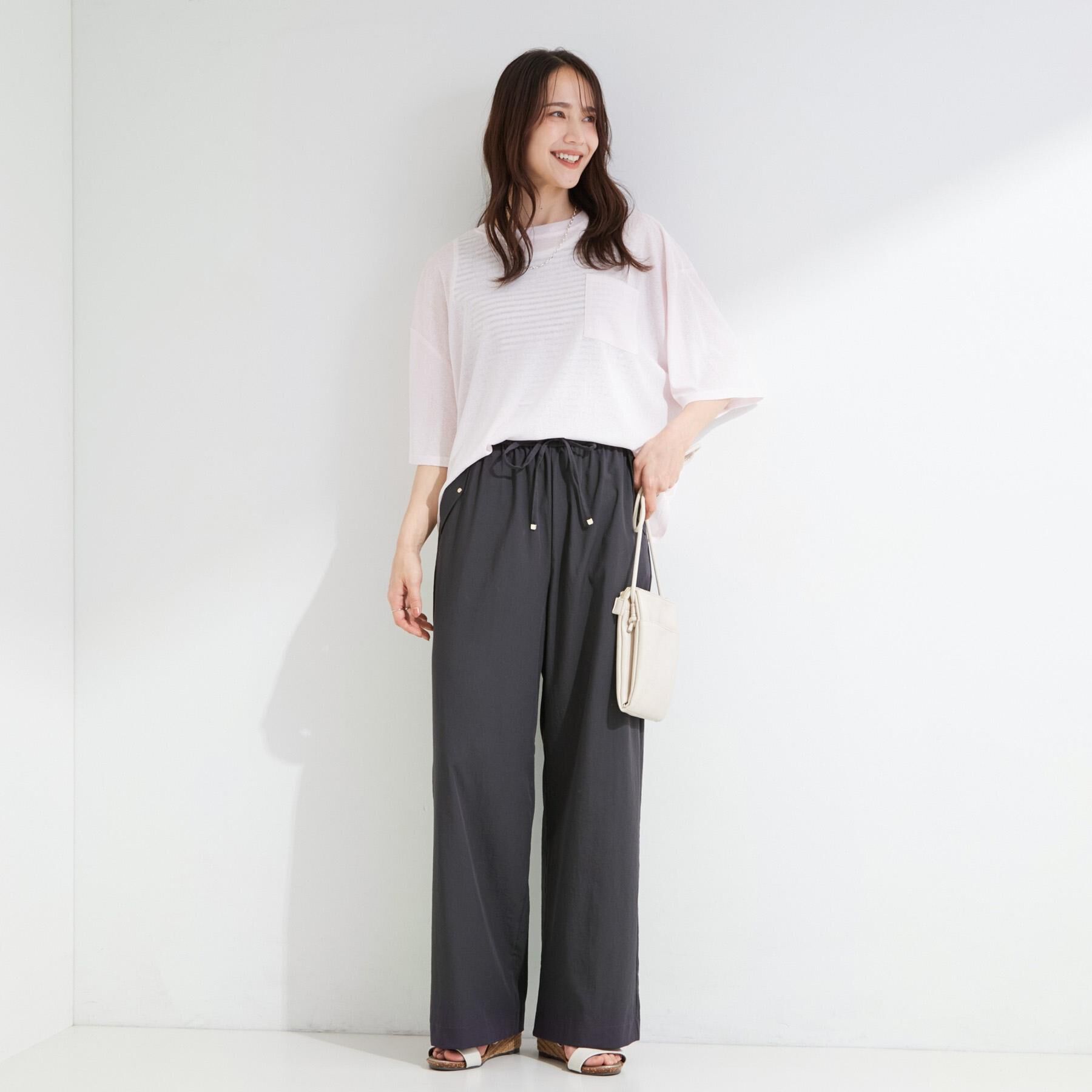 SHOO･LA･RUE「【高レビュー/S-LL/洗濯機可/セットアップ可】着丈選べる 軽凛(かろりん) ひんやりフラップイー」|その他|