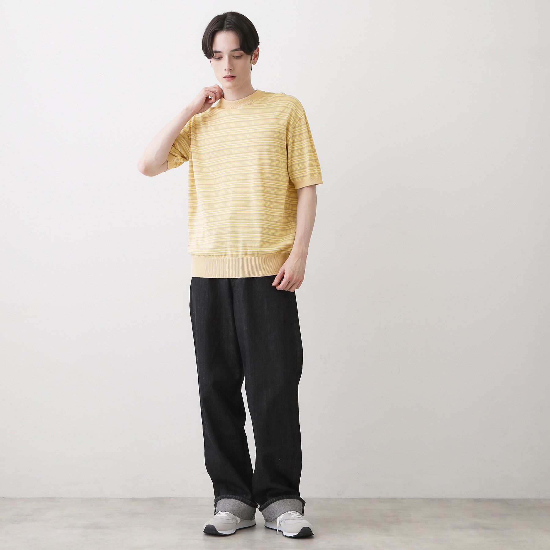 Dessin「【洗える】日本製ニットTシャツ」|Tシャツ・カットソー|