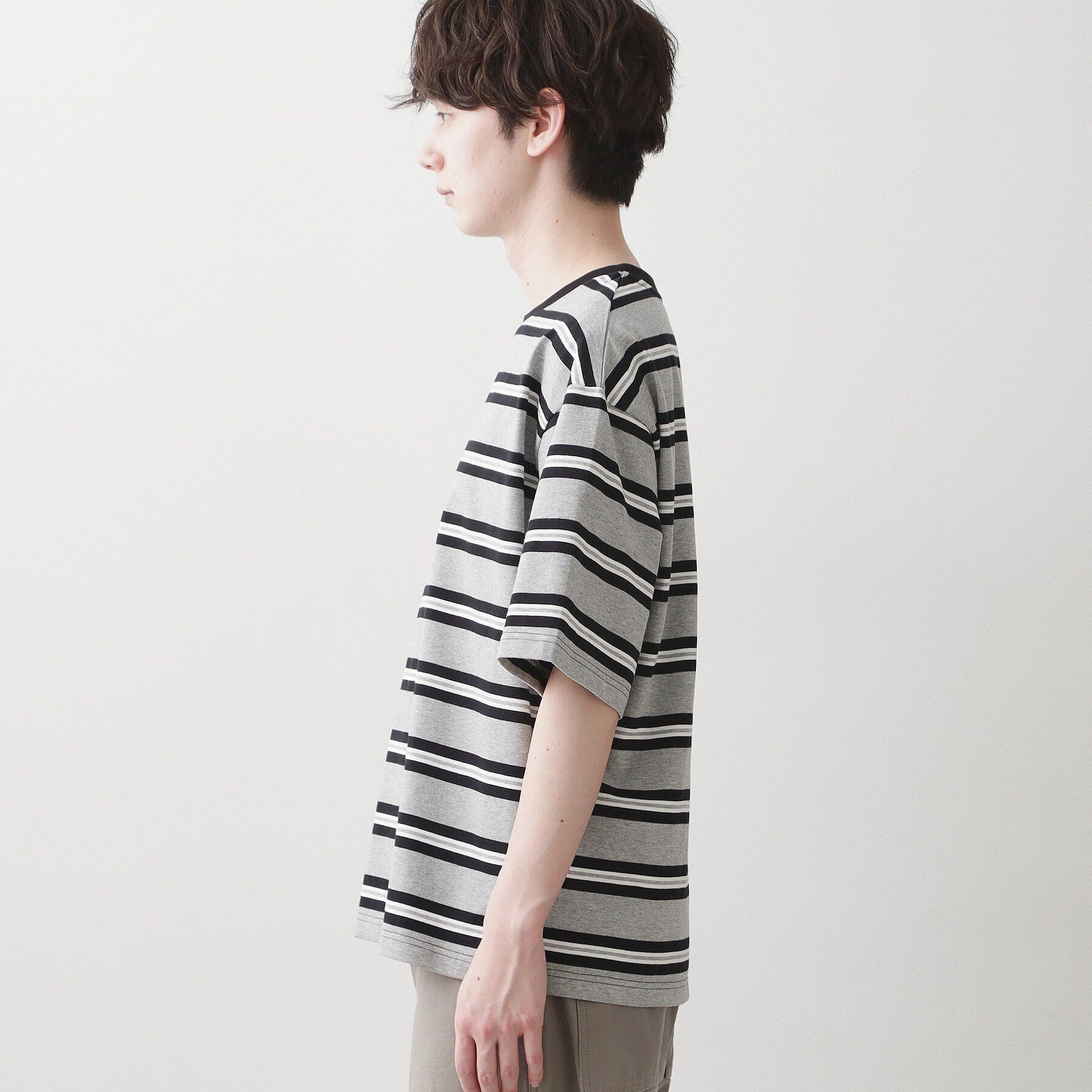 Dessin「【洗える】ボーダークルーカットソー」|Tシャツ・カットソー|