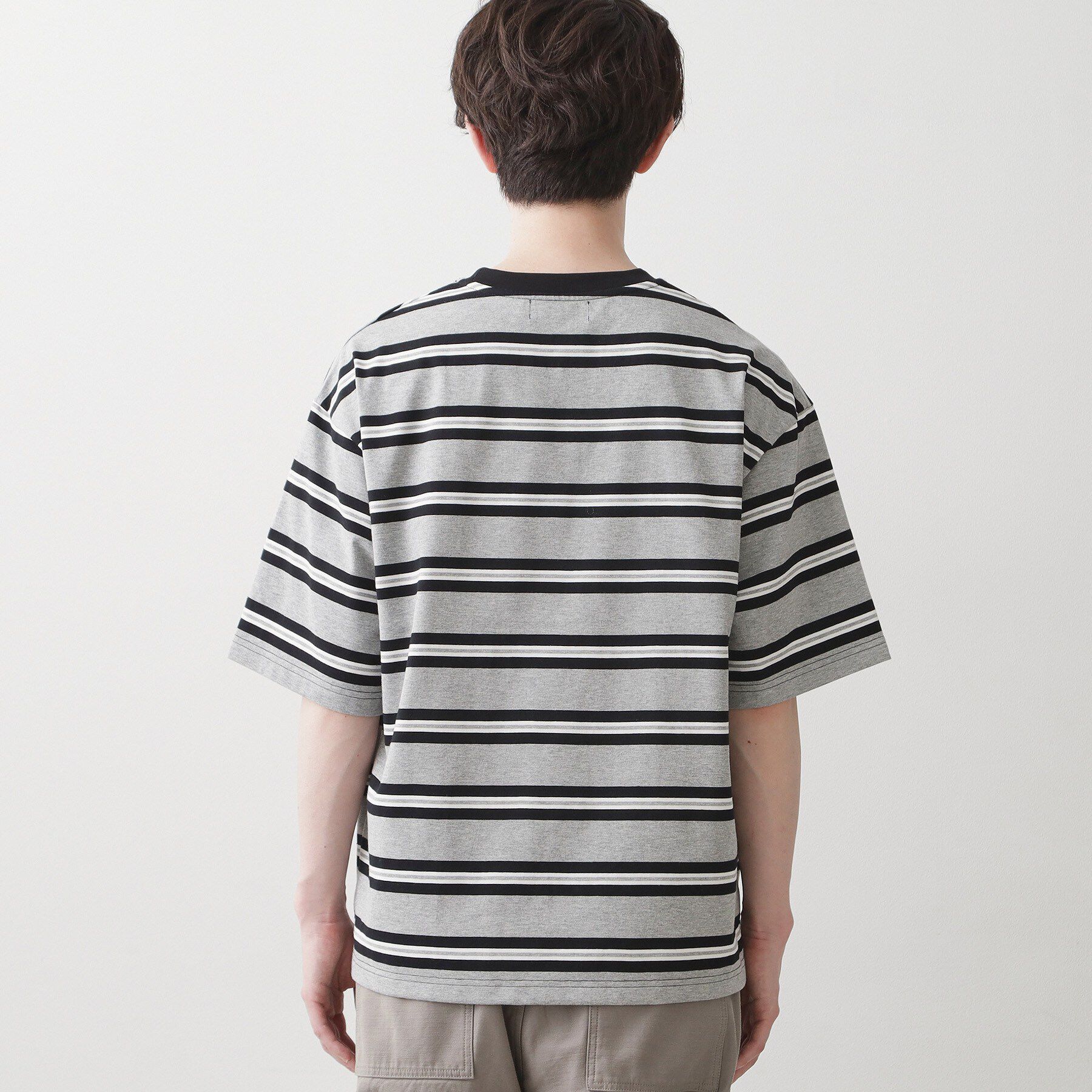 Dessin「【洗える】ボーダークルーカットソー」|Tシャツ・カットソー|