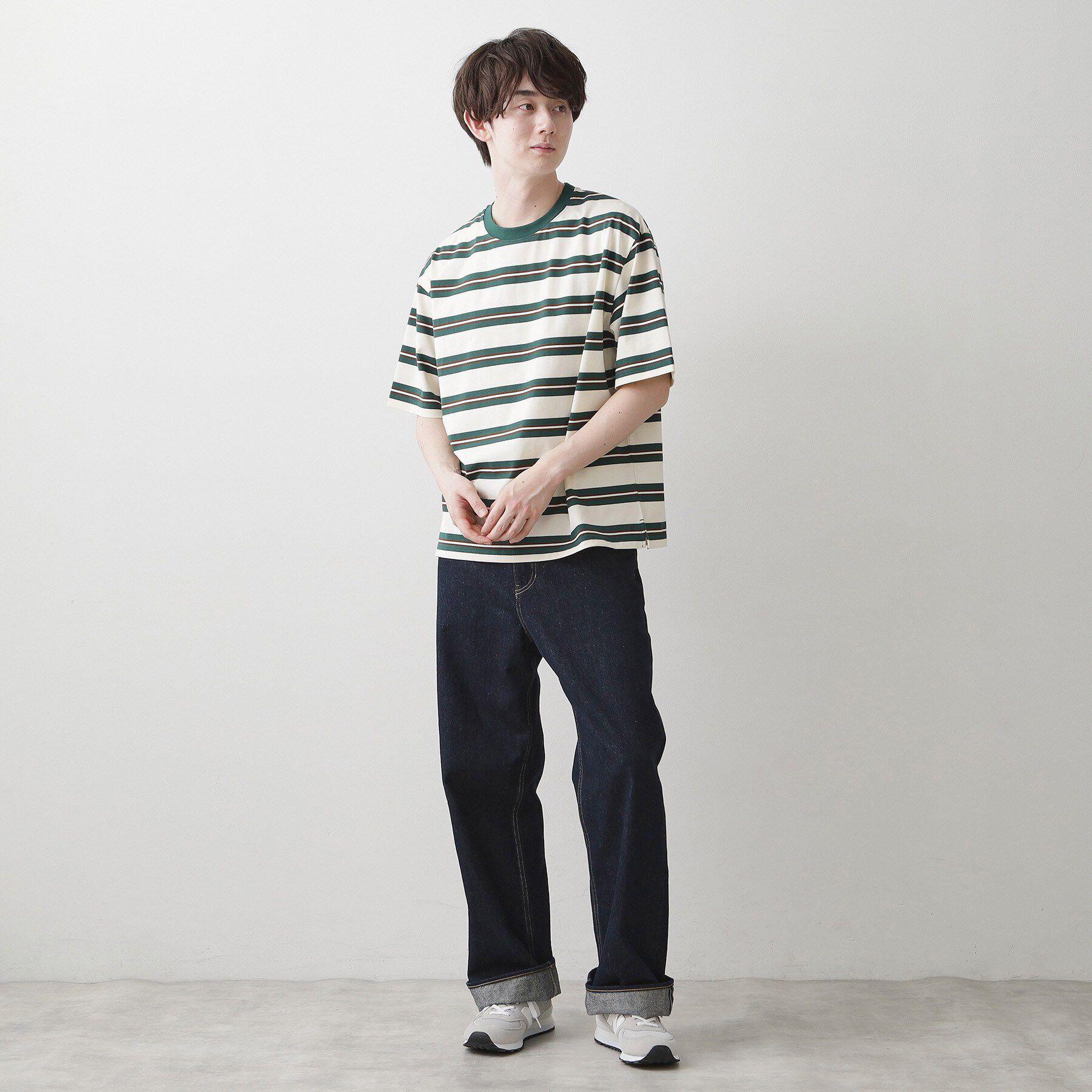 Dessin「【洗える】ボーダークルーカットソー」|Tシャツ・カットソー|