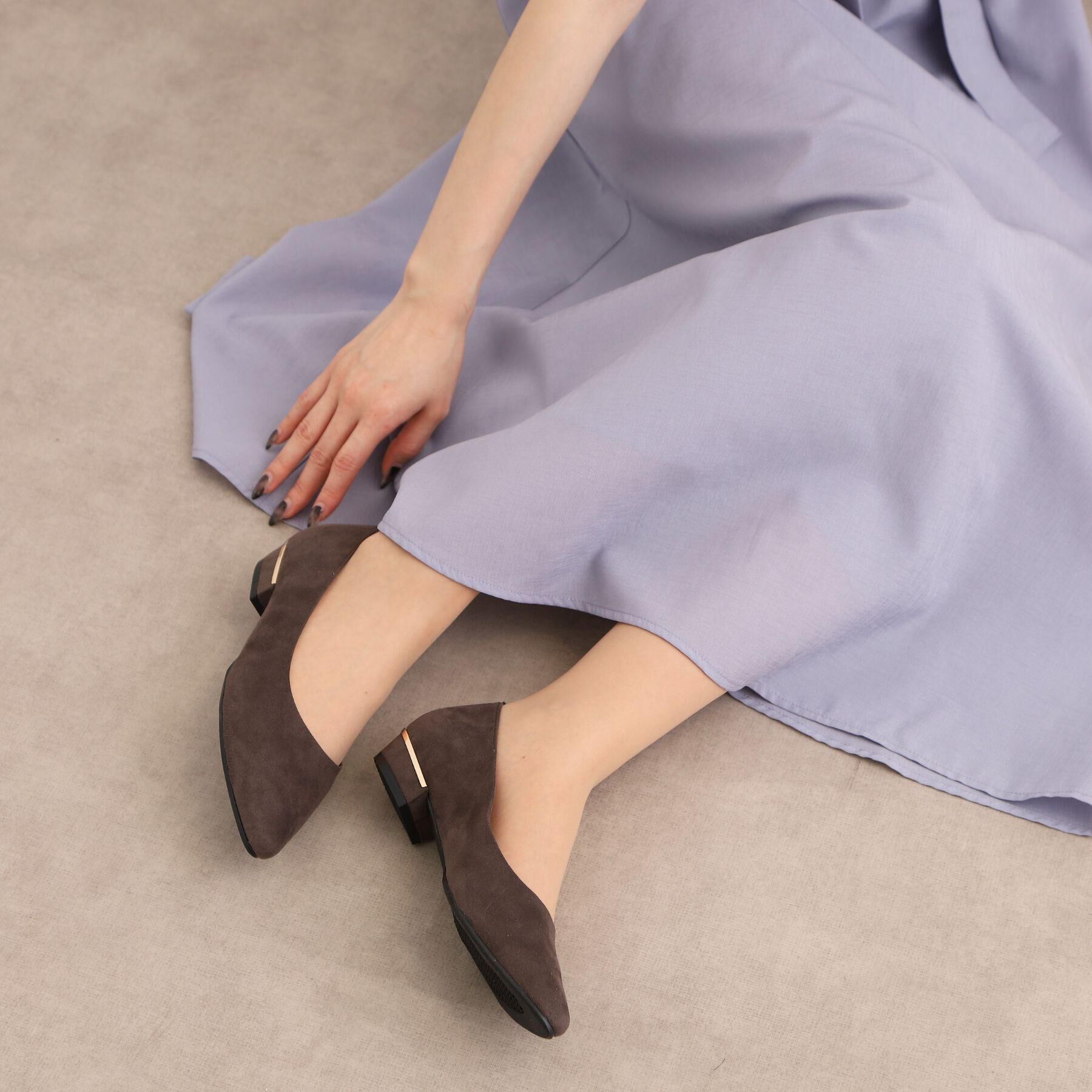 ESPERANZA「《定番》晴雨兼用クッションフラットパンプス」|パンプス|ｵｰｸ(134)