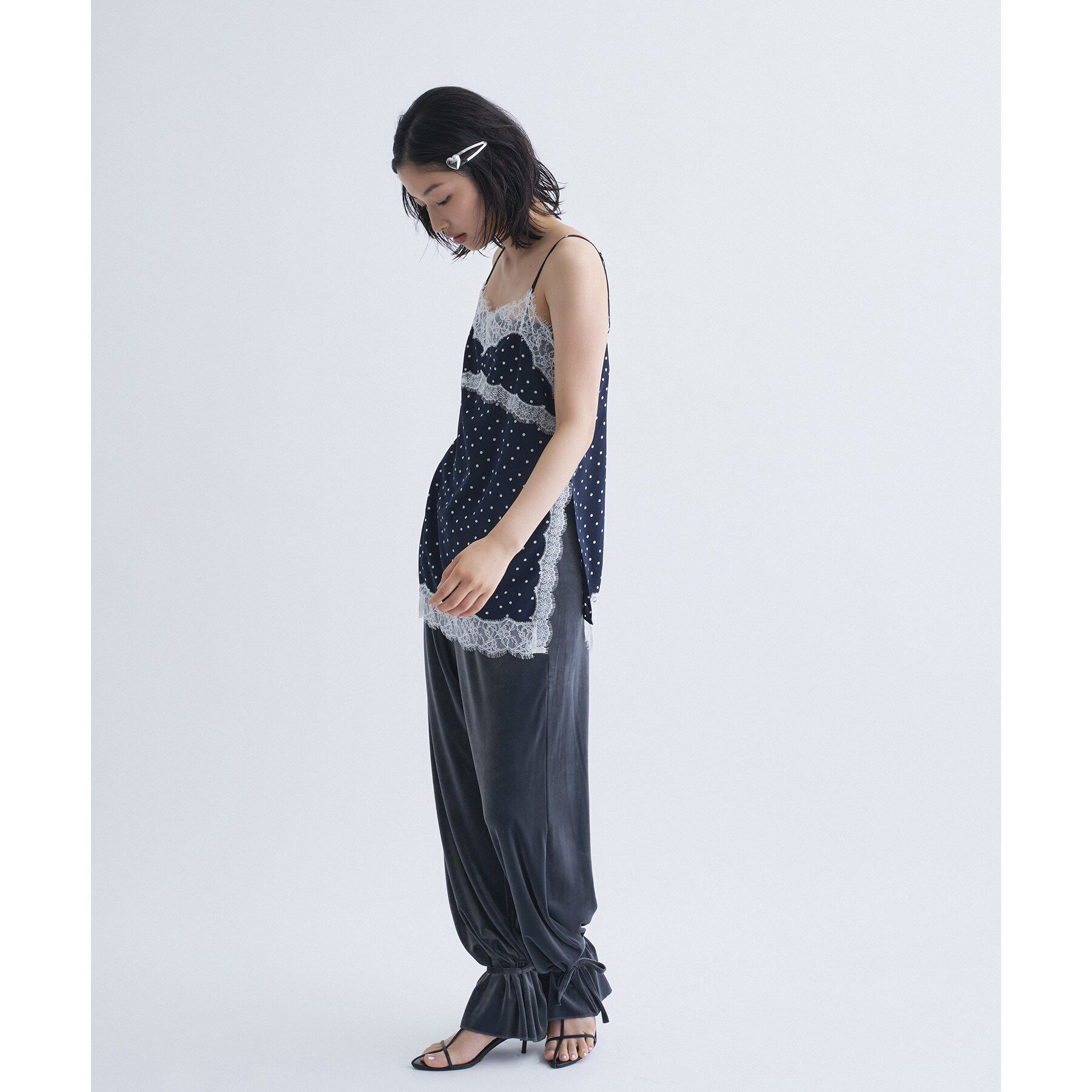 CODE A「dot lingerie lace cami」|キャミソール|