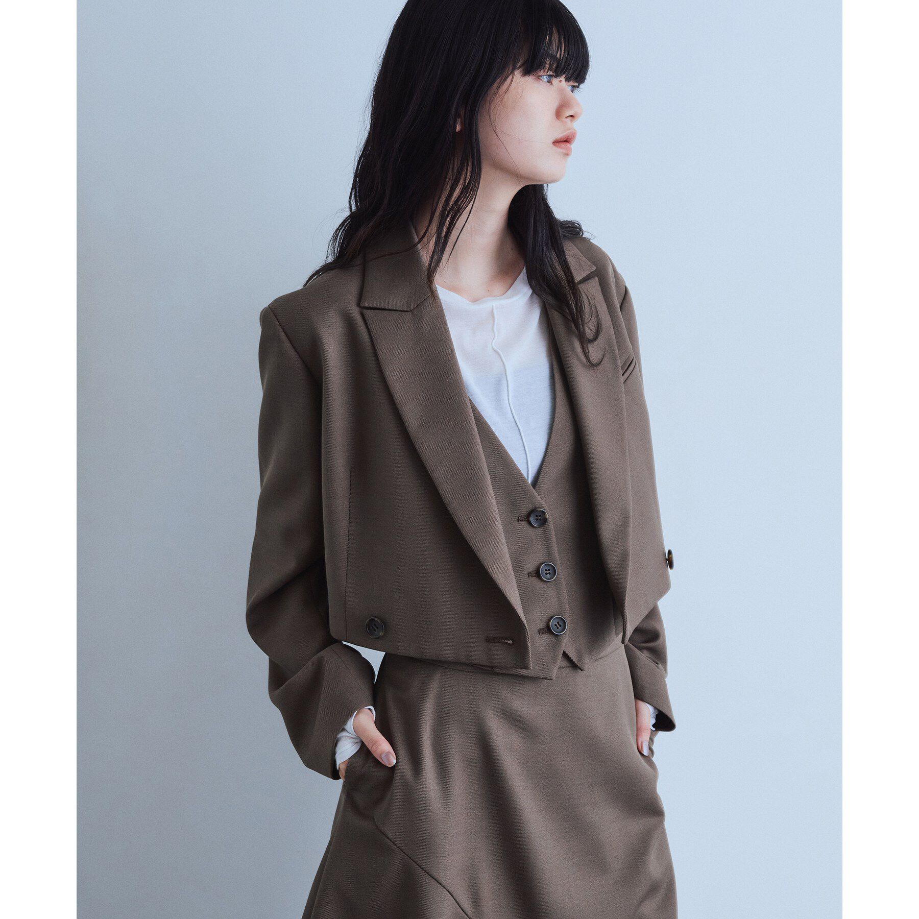 CODE A「back ribbon vest」|ベスト・ジレ|