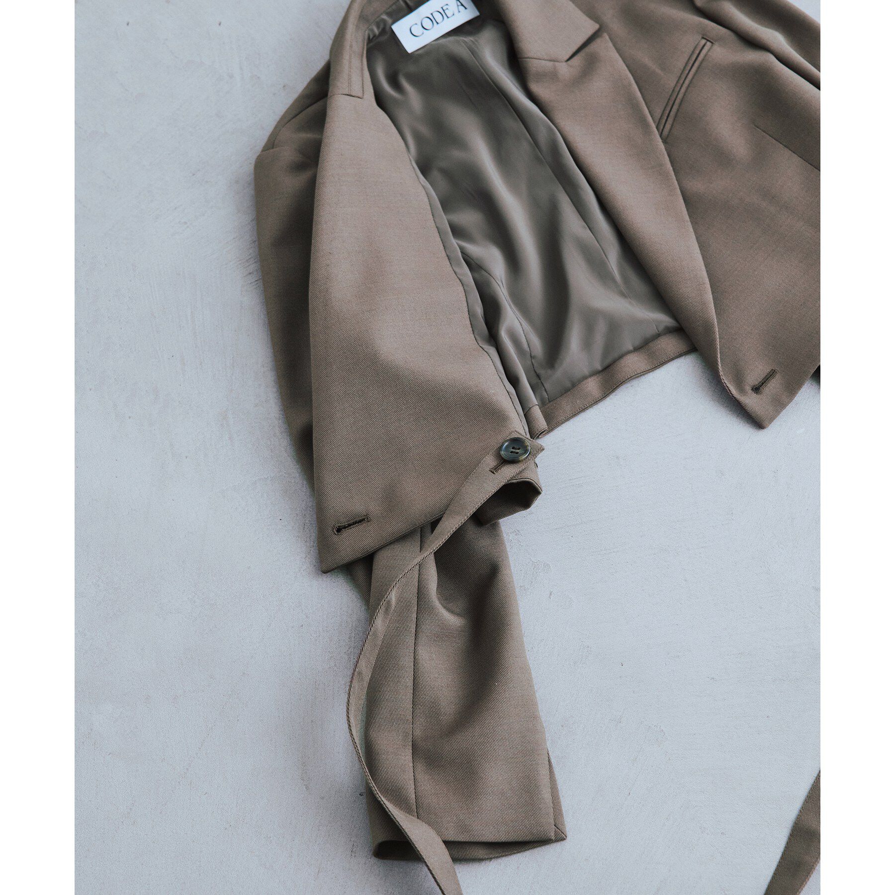 CODE A「ribboned tailor jacket」|テーラードジャケット|