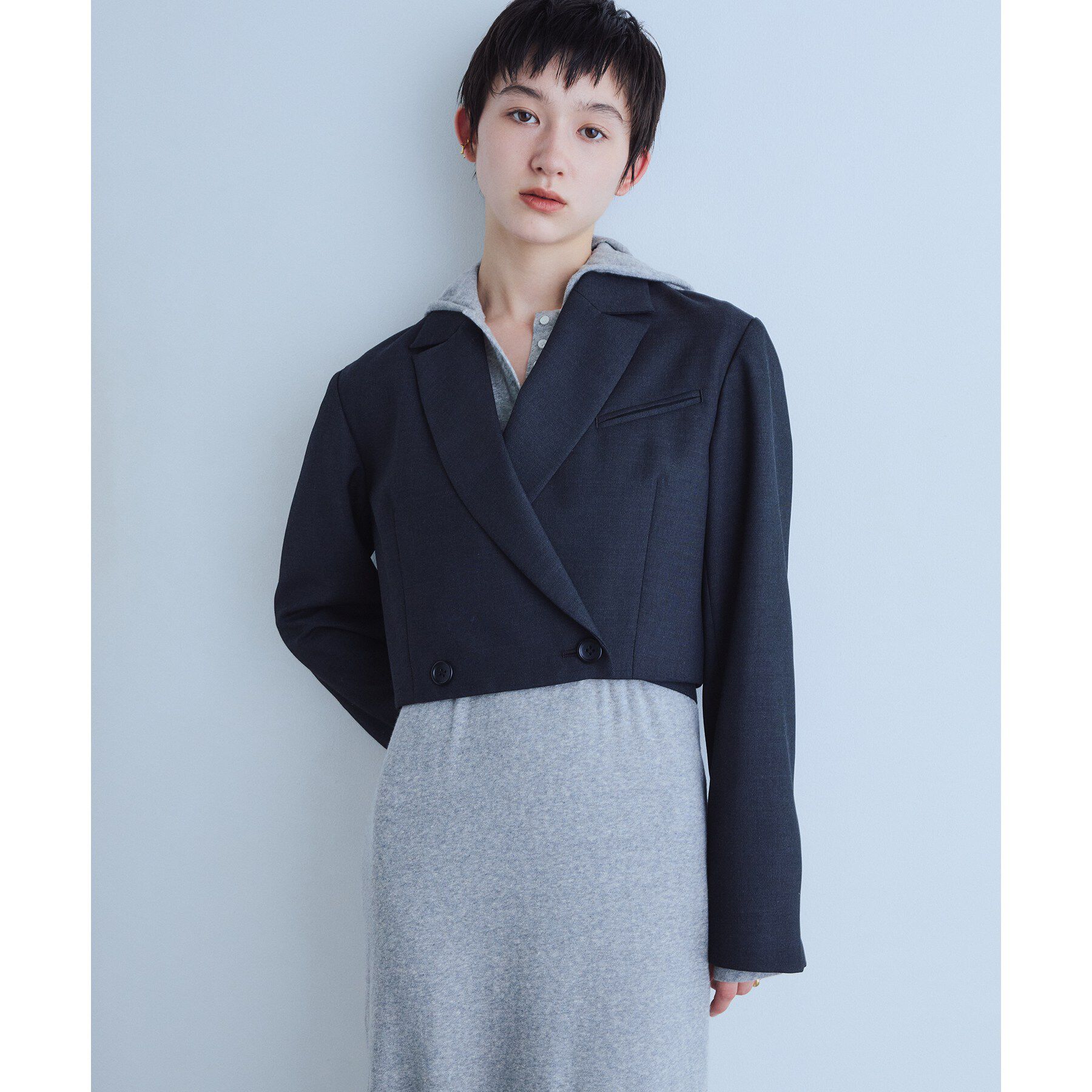 CODE A「ribboned tailor jacket」|テーラードジャケット|
