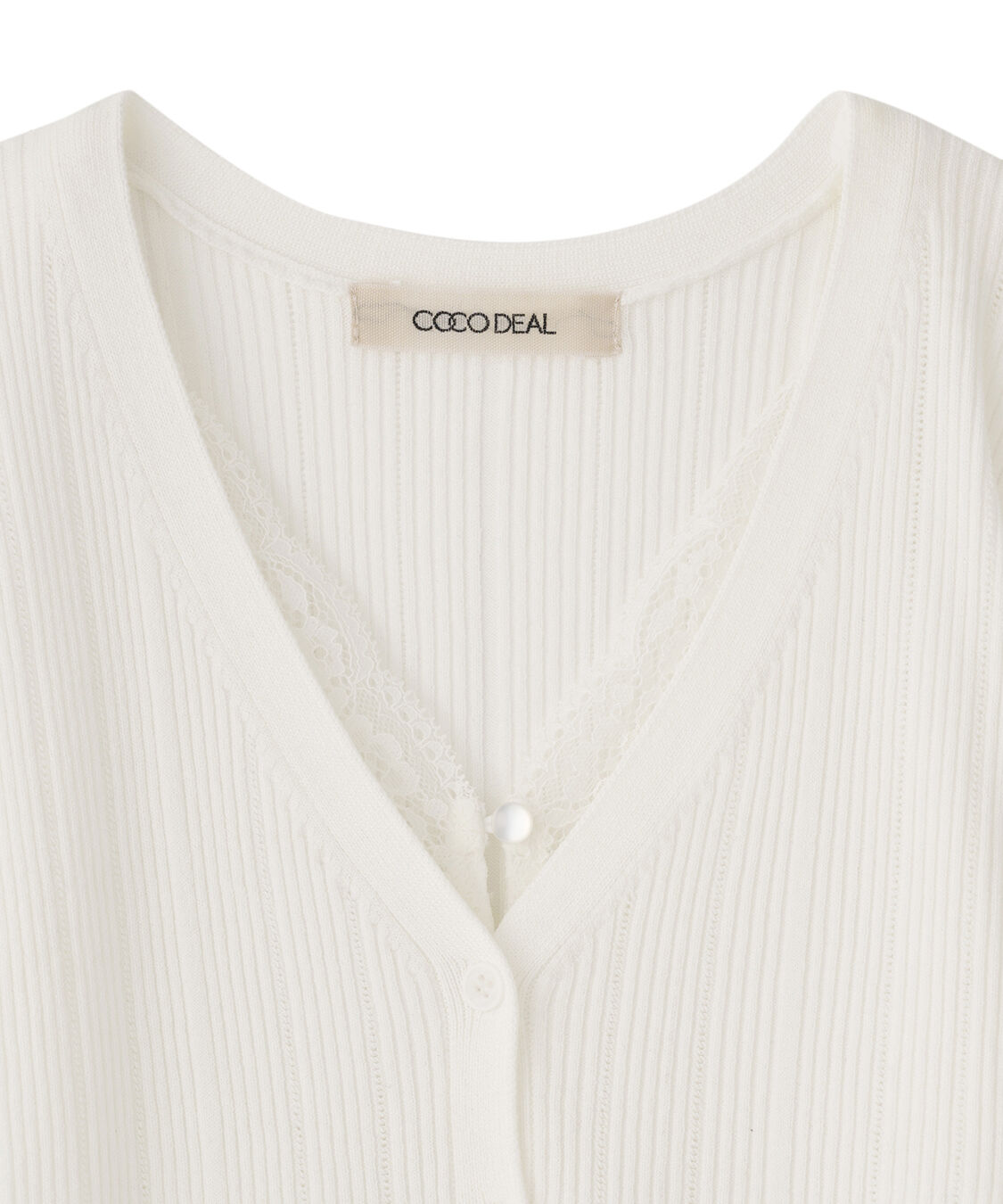 COCO DEAL「レースドッキングニット」|ニット・セーター|