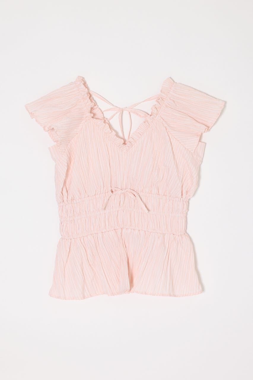 MOUSSY「WRINKLE RUFFLE SLEEVE ブラウス」|シャツ・ブラウス|