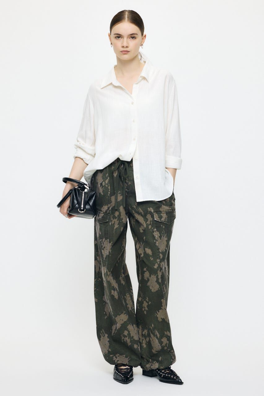 MOUSSY「LINEN BLEND BASIC シャツ」|シャツ・ブラウス|