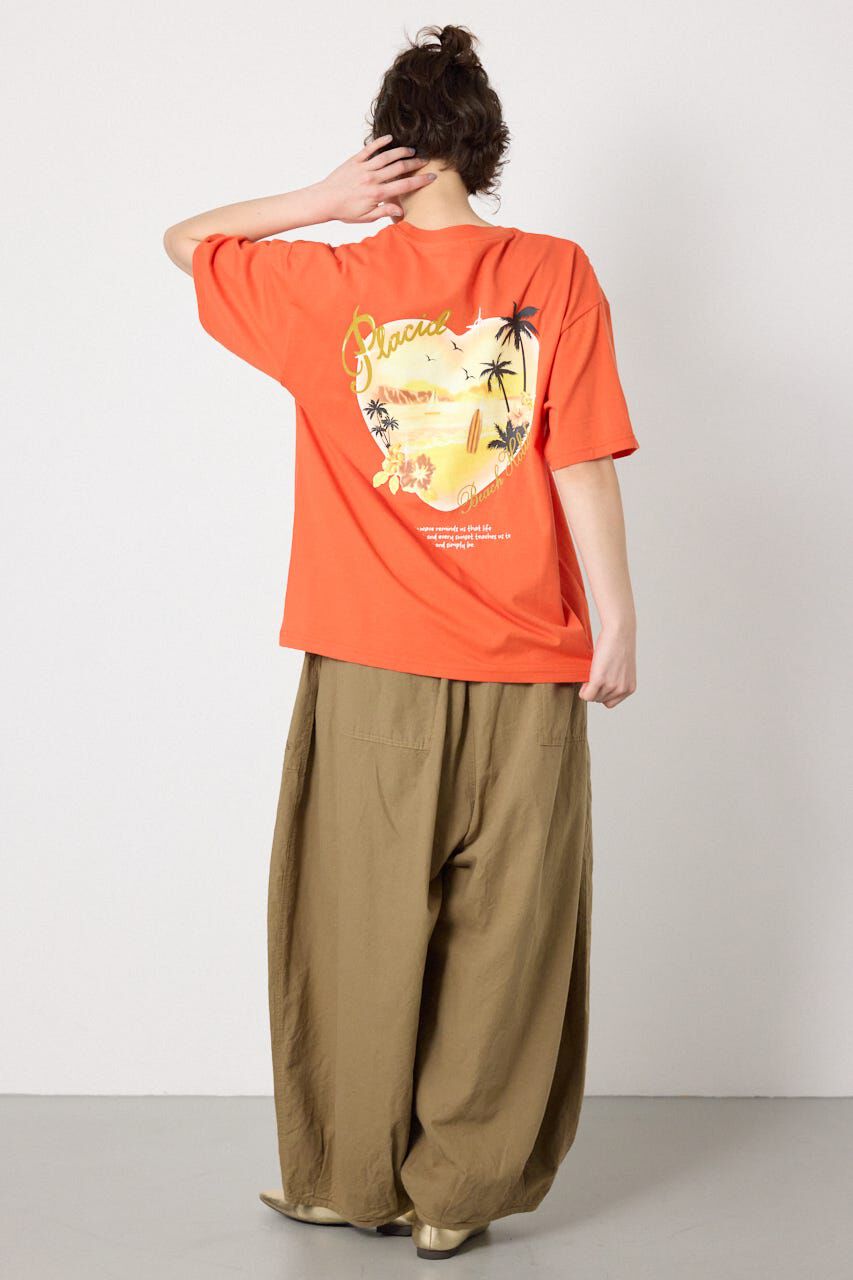 RODEO CROWNS「ビーチ柄Tシャツ」|Tシャツ・カットソー|