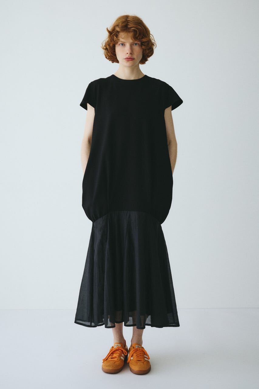 HeRIN.CYE「Cap sleeve dress」|ワンピース|BLK