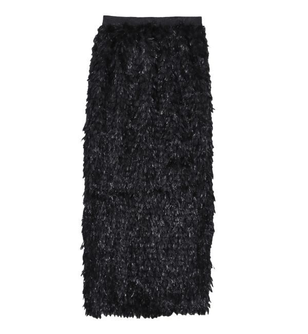 CALNAMUR「FEATHER LIKE TIGHT SK/フェザーライクタイトスカート【セットアップ対応商品】」|スカート|ブラック