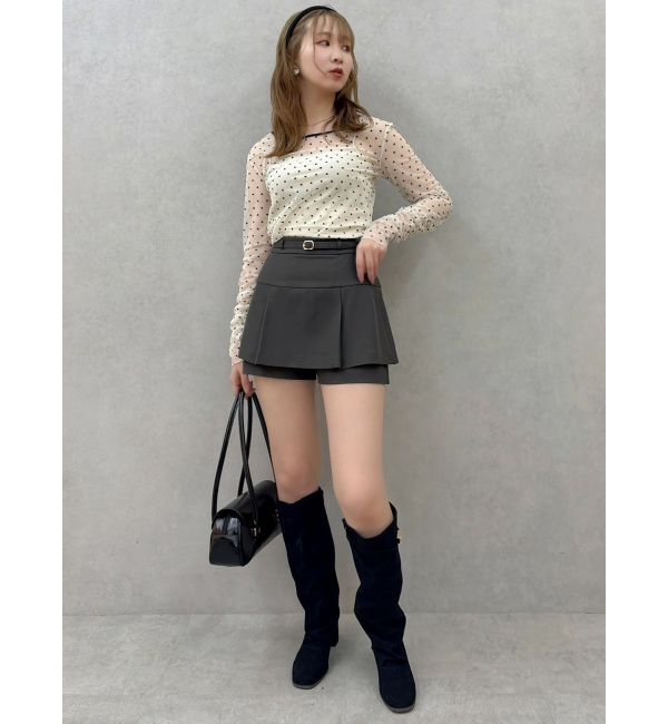 dazzlin「モチーフチュールシアートップス」|Tシャツ・カットソー|