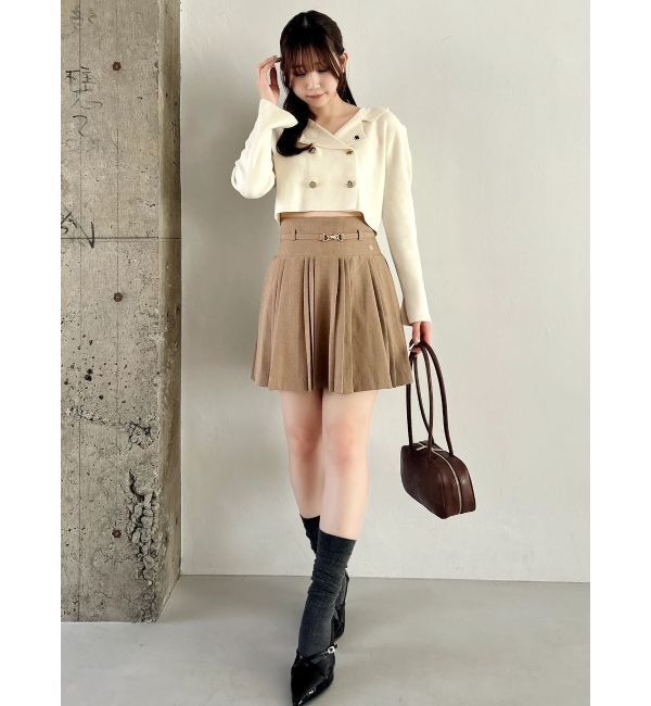 dazzlin「【POLO BCSコラボ】ベルトツキハイウエストプリーツミニスカート」|スカート|