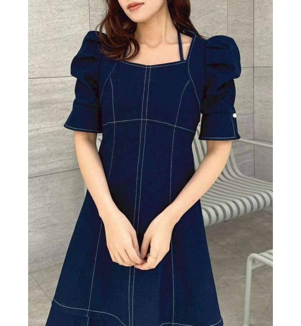 dazzlin「【再生産分】2WAYスイッチングステッチワンピース」|ワンピース|