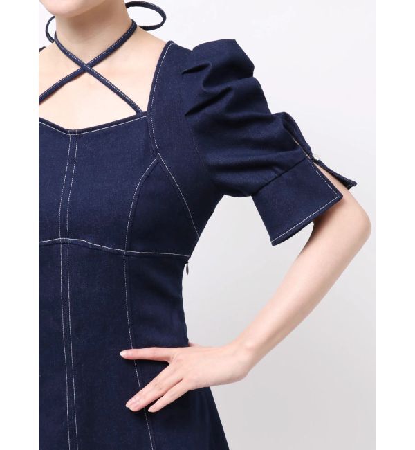 dazzlin「【再生産分】2WAYスイッチングステッチワンピース」|ワンピース|