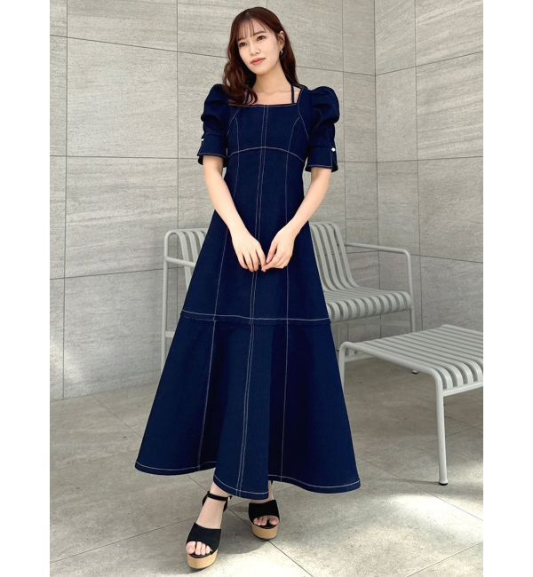 dazzlin「【再生産分】2WAYスイッチングステッチワンピース」|ワンピース|
