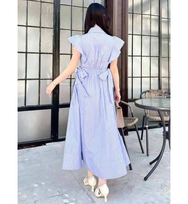 dazzlin「ステッチワークコルセットシャツワンピース」|ワンピース|