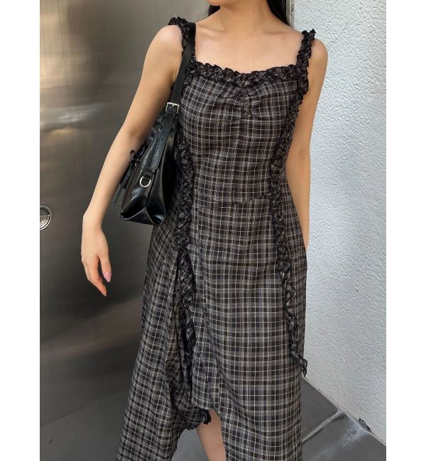 EMODA「テープフリルアシンメトリーマキシワンピース」|ワンピース|