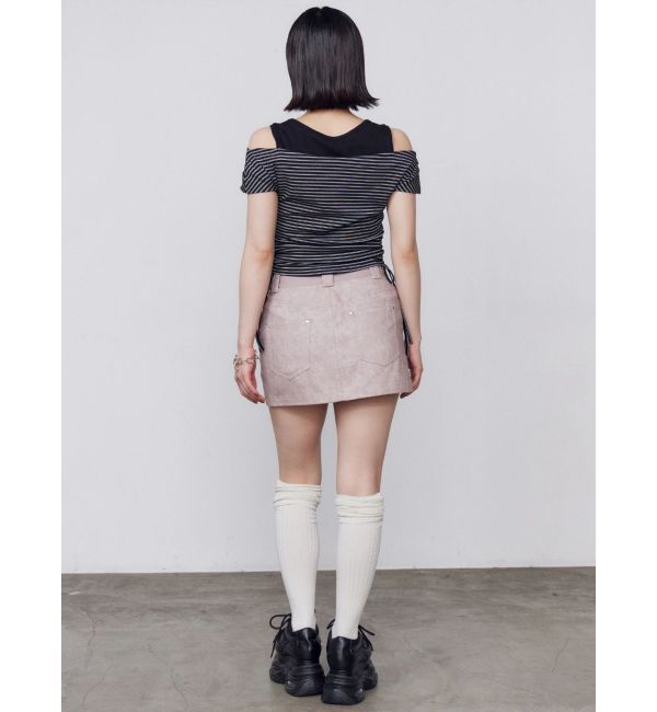 EMODA「レイヤードレープクロップドトップ」|Tシャツ・カットソー|