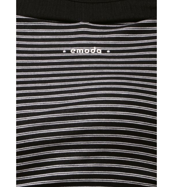 EMODA「レイヤードレープクロップドトップ」|Tシャツ・カットソー|