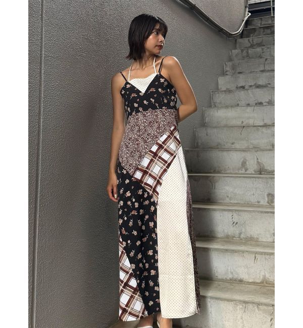 MURUA「パッチワークキャミワンピース」|ワンピース|