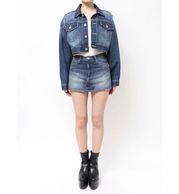 GYDA「GD MOLD bijouデニムショートＧジャン」|デニムジャケット|