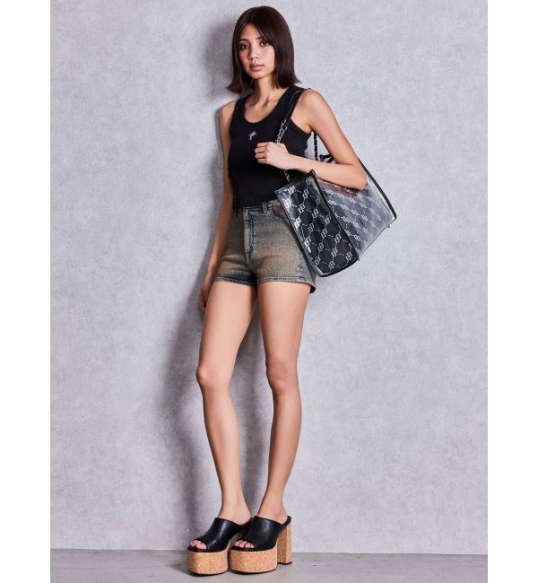 GYDA「GG glitter print clearトートBAG」|トートバッグ|