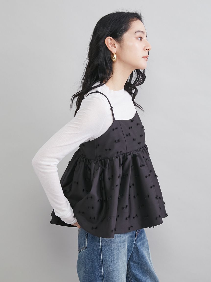 Mila Owen「ジャガードペプラムキャミトップス」|キャミソール|