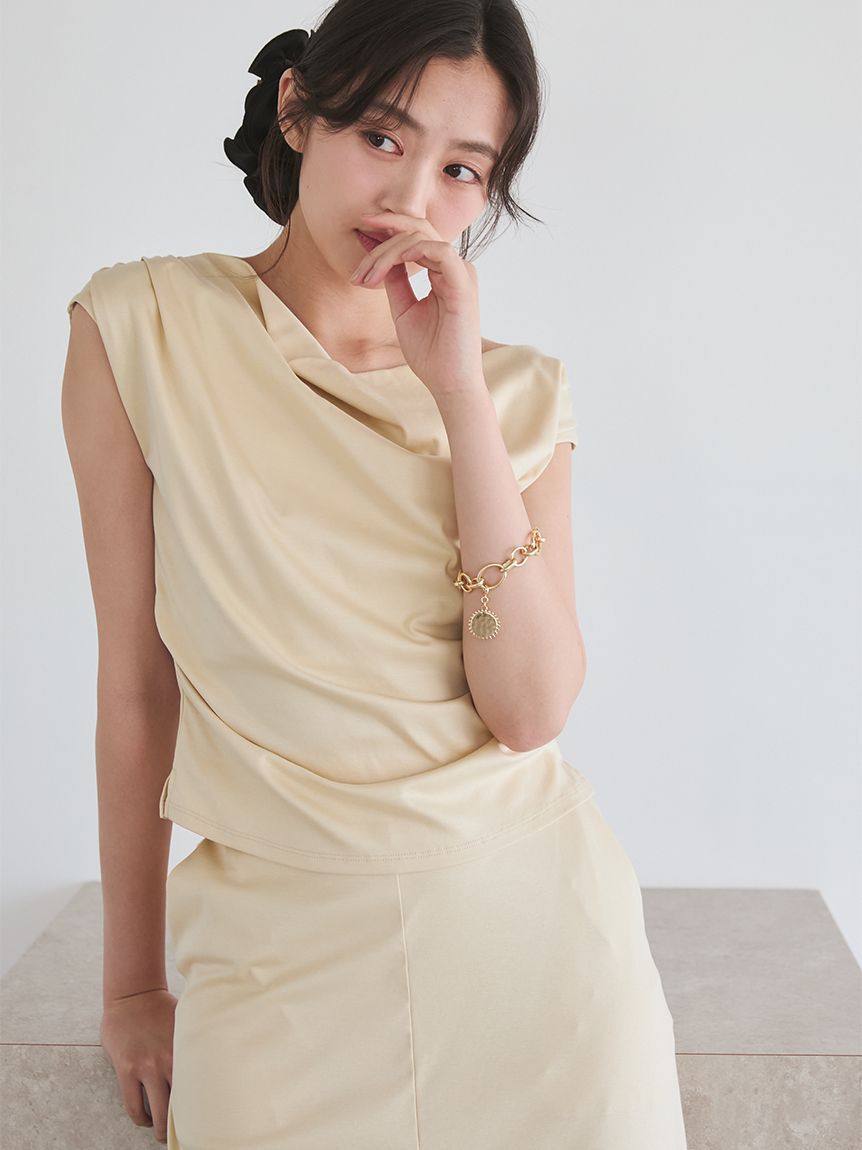 Mila Owen「サテンボリュームシュシュ」|ヘアバンド|