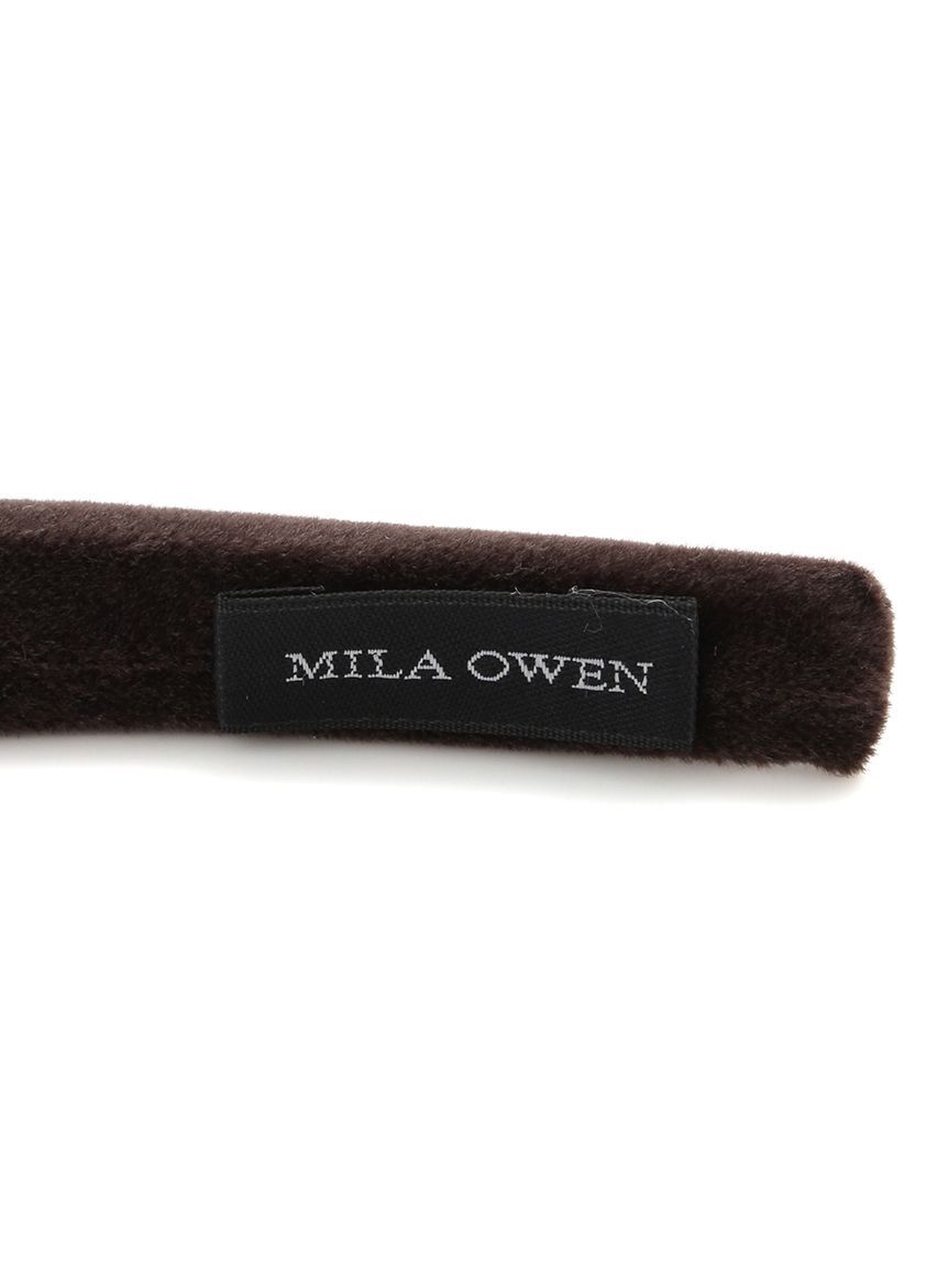 Mila Owen「ベロアリボンカチューシャ」|ヘアバンド|